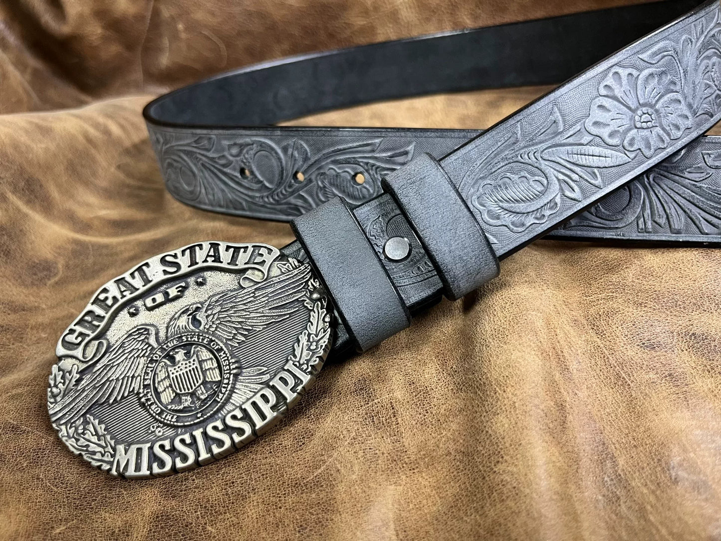 Italian horse rein carving handmade belt