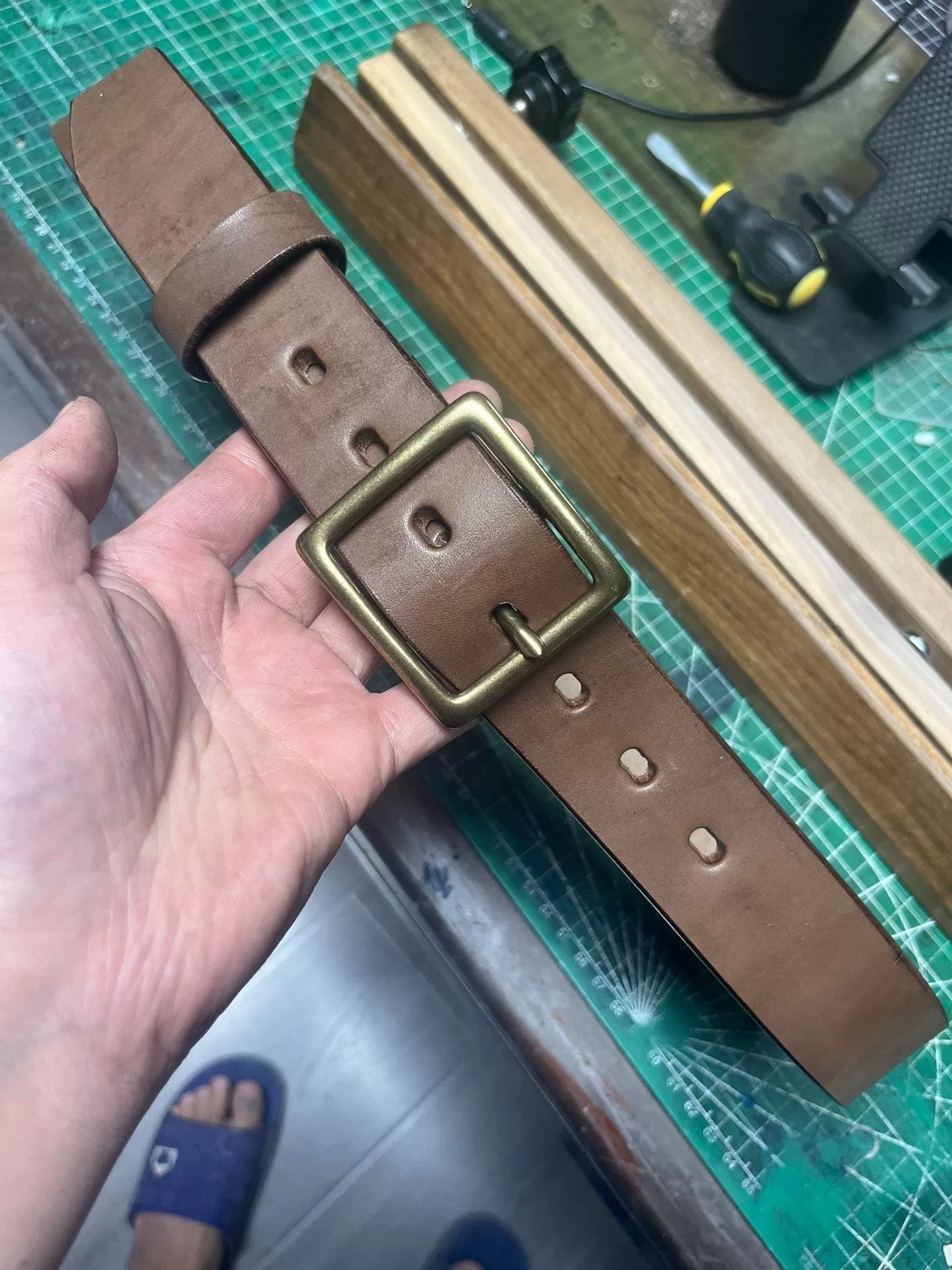 6 mm thick Meian handmade belt