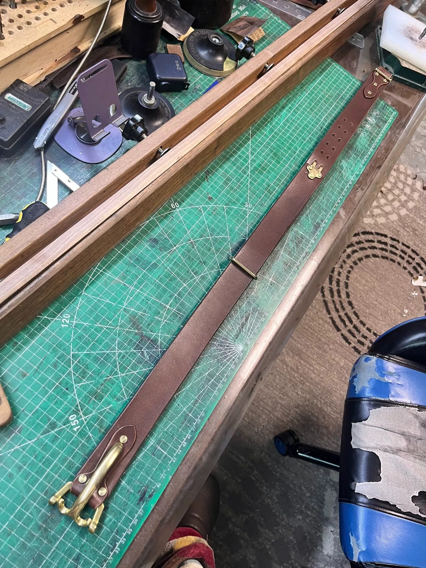 Brand-New Littleton Genuine Leather Cavalry Belt — Quick-Release