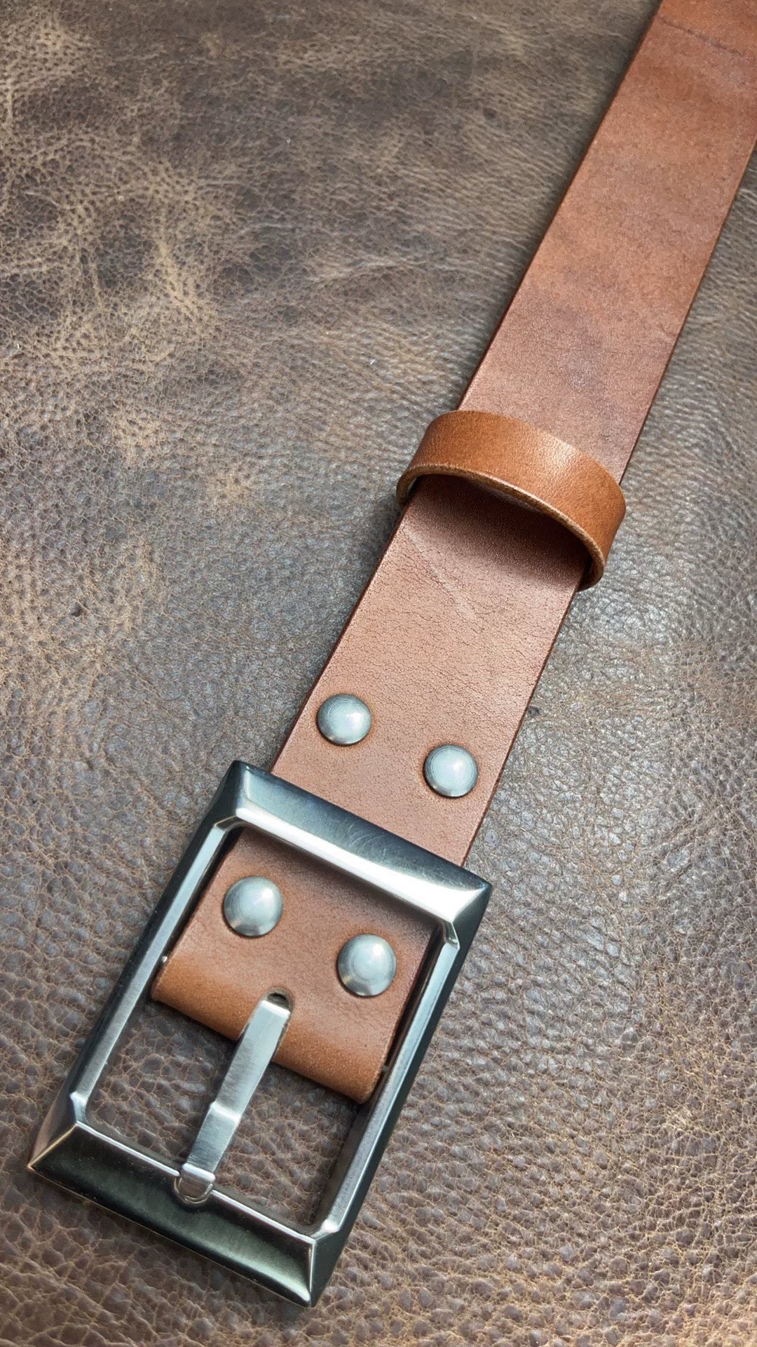 JF.J.Baker full grain jf horse bridle leather belt strip handmade b…