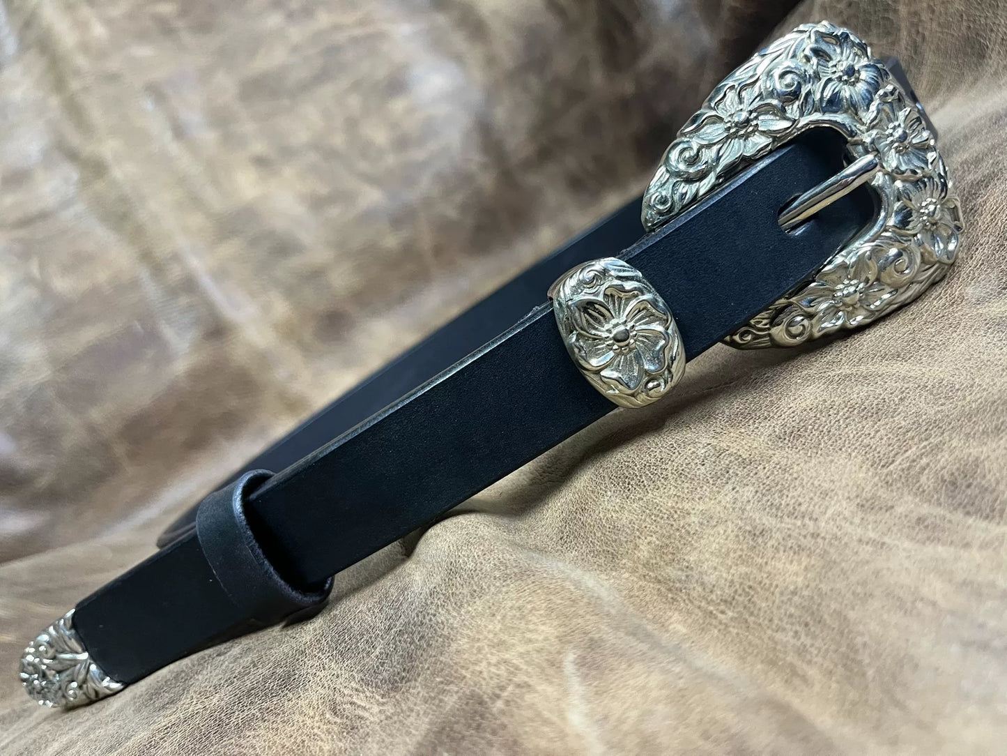 2.4cm Ultra-Narrow Handmade Belt — American Vintage Style