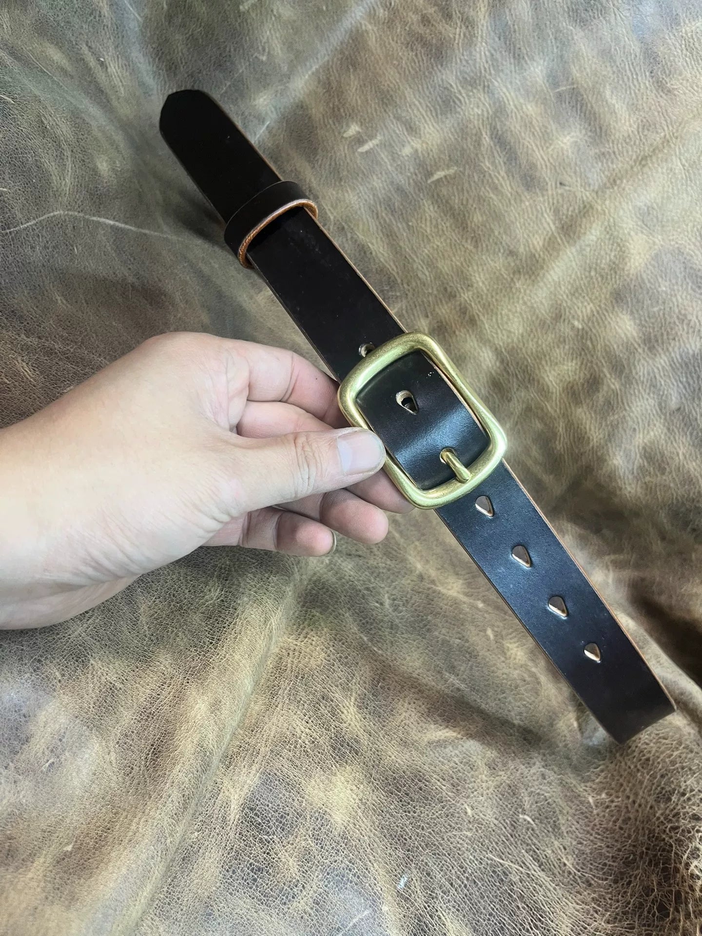 JE Horse Rein handmade belt customized, ladies belt