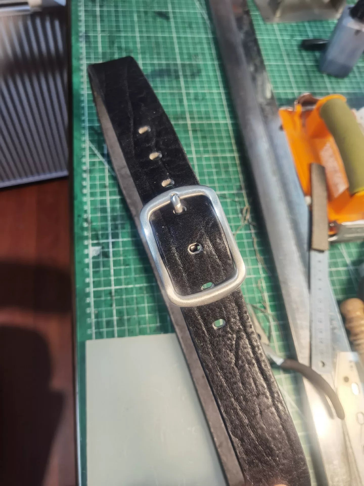 Genuine first-layer cowhide belt