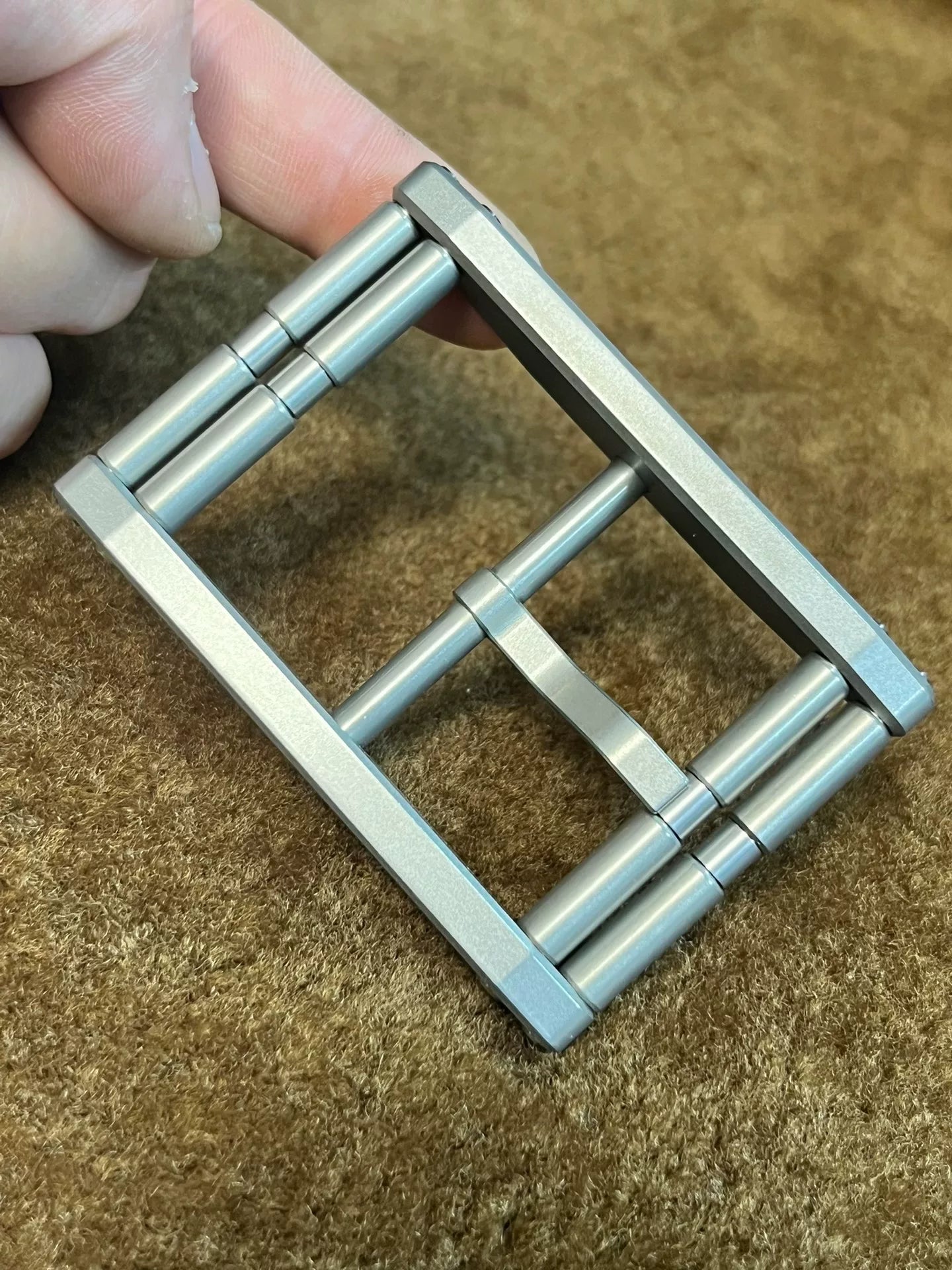 Xifeng Sui handmade belt buckle titanium alloy belt buckle double r…