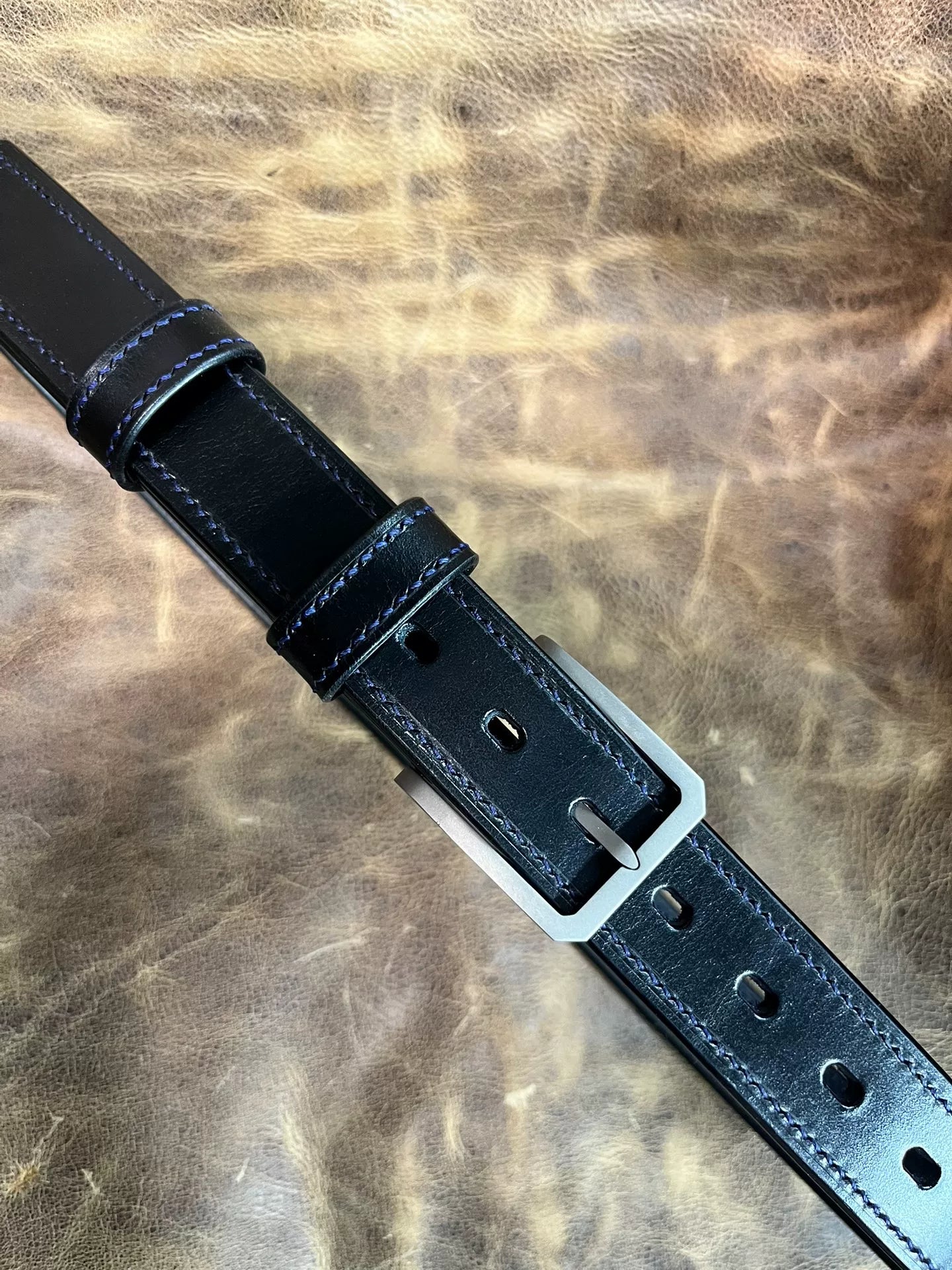 TWS Thomas Bridle Leather Business Dress Belt — Imported from UK