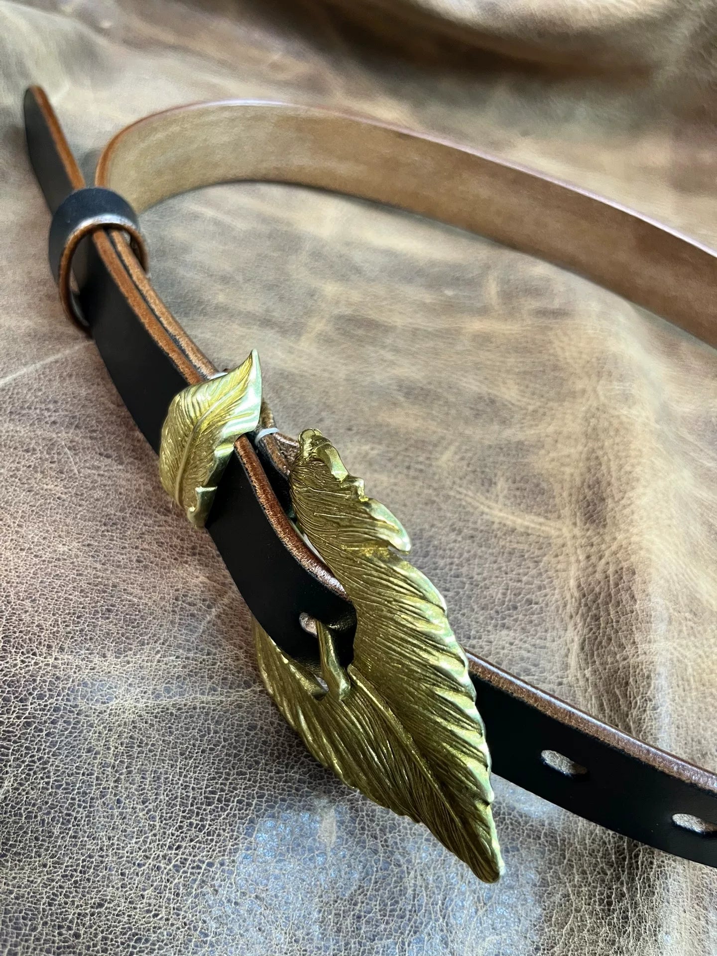 3cm Black JF Bridle Leather — Handmade Belt