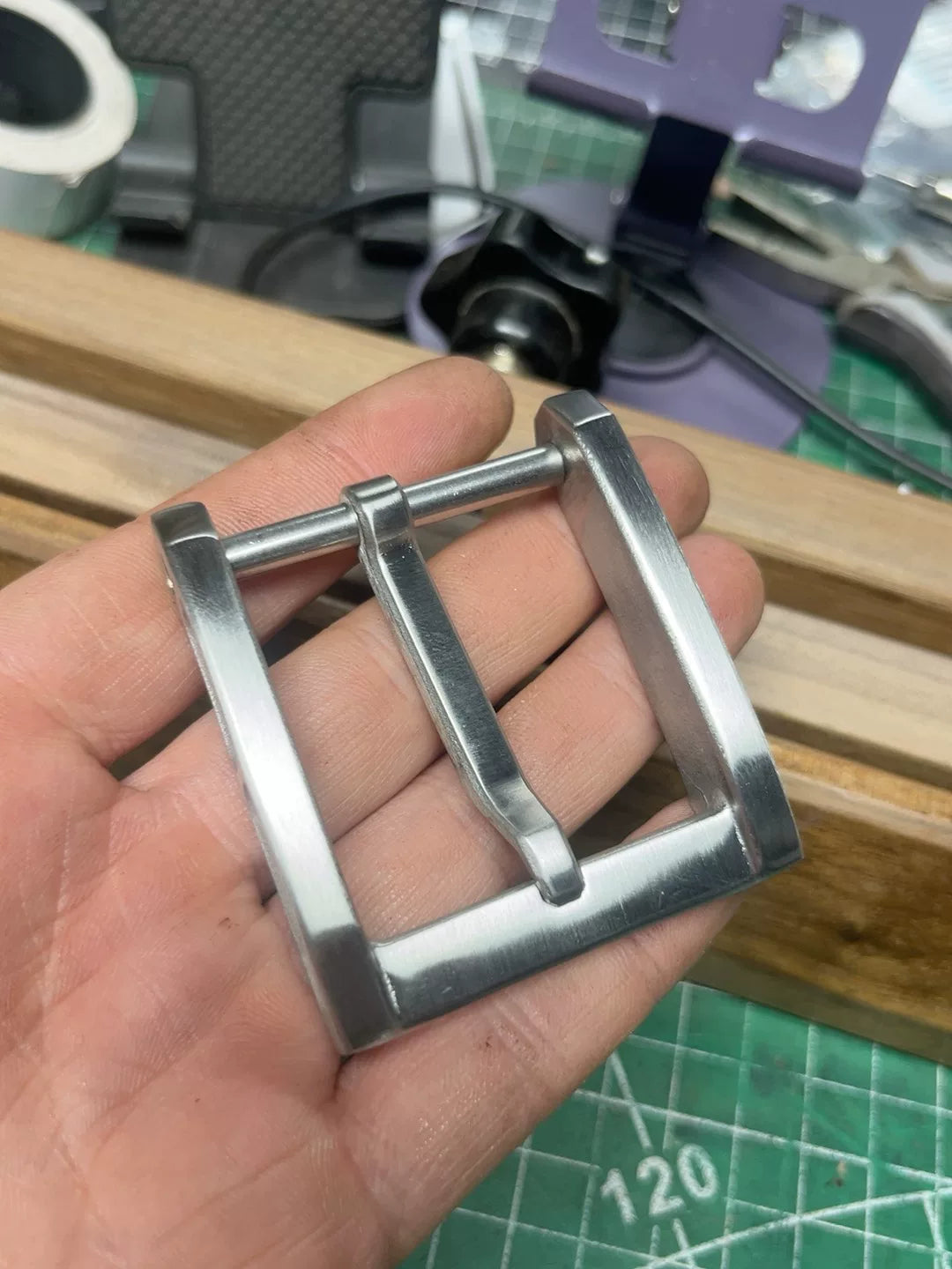 Replica stainless steel West Wind No. 3 belt buckle