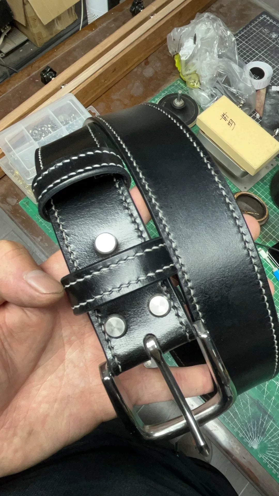TWS Thomas Bridle Leather Handmade Belt — Imported from UK
