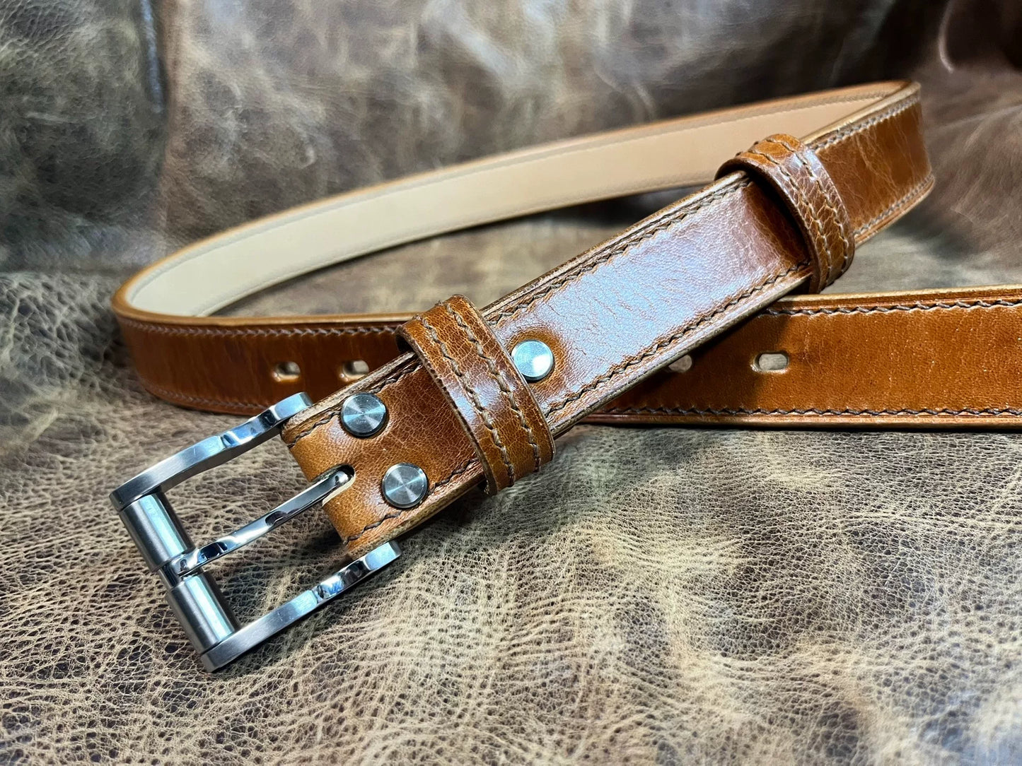 For cordovan leather belts