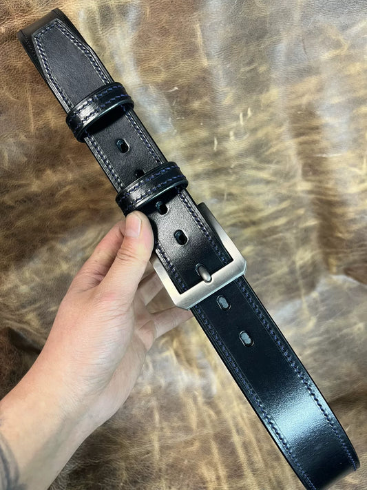 TWS Thomas Bridle Leather Business Dress Belt — Imported from UK
