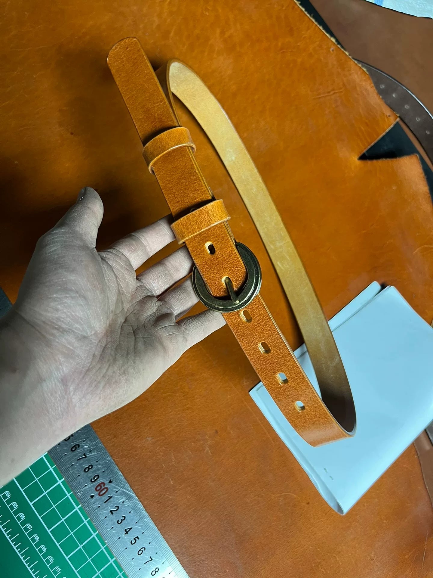 Italian imported vegetable tanned wax genuine leather first layer c…