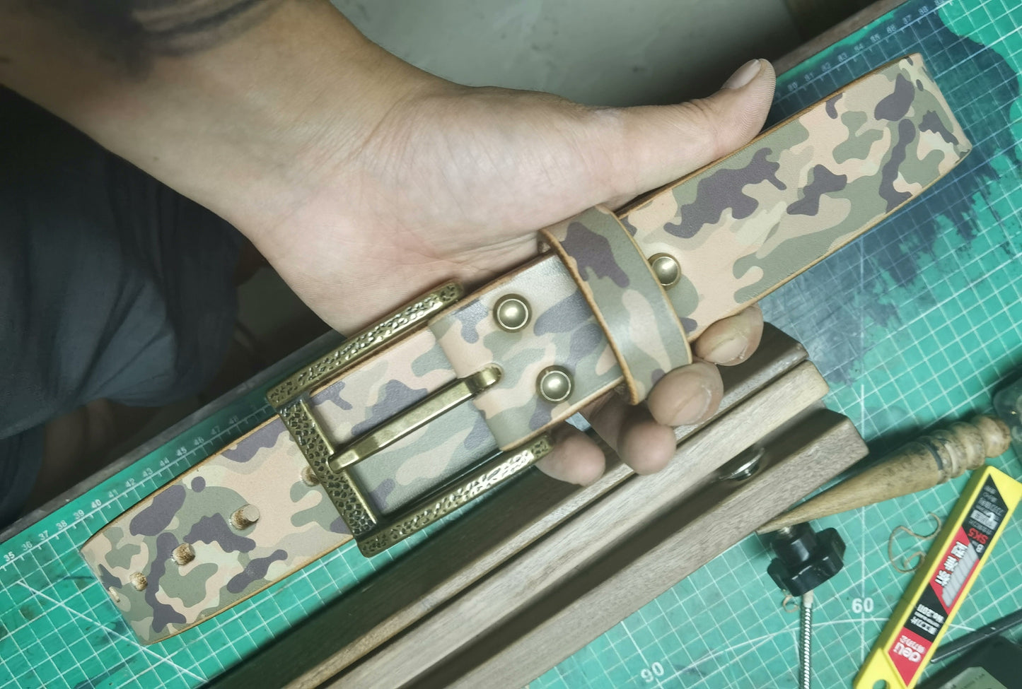 West Wind No. 3 deer antler pattern replica belt thickened beautifu…