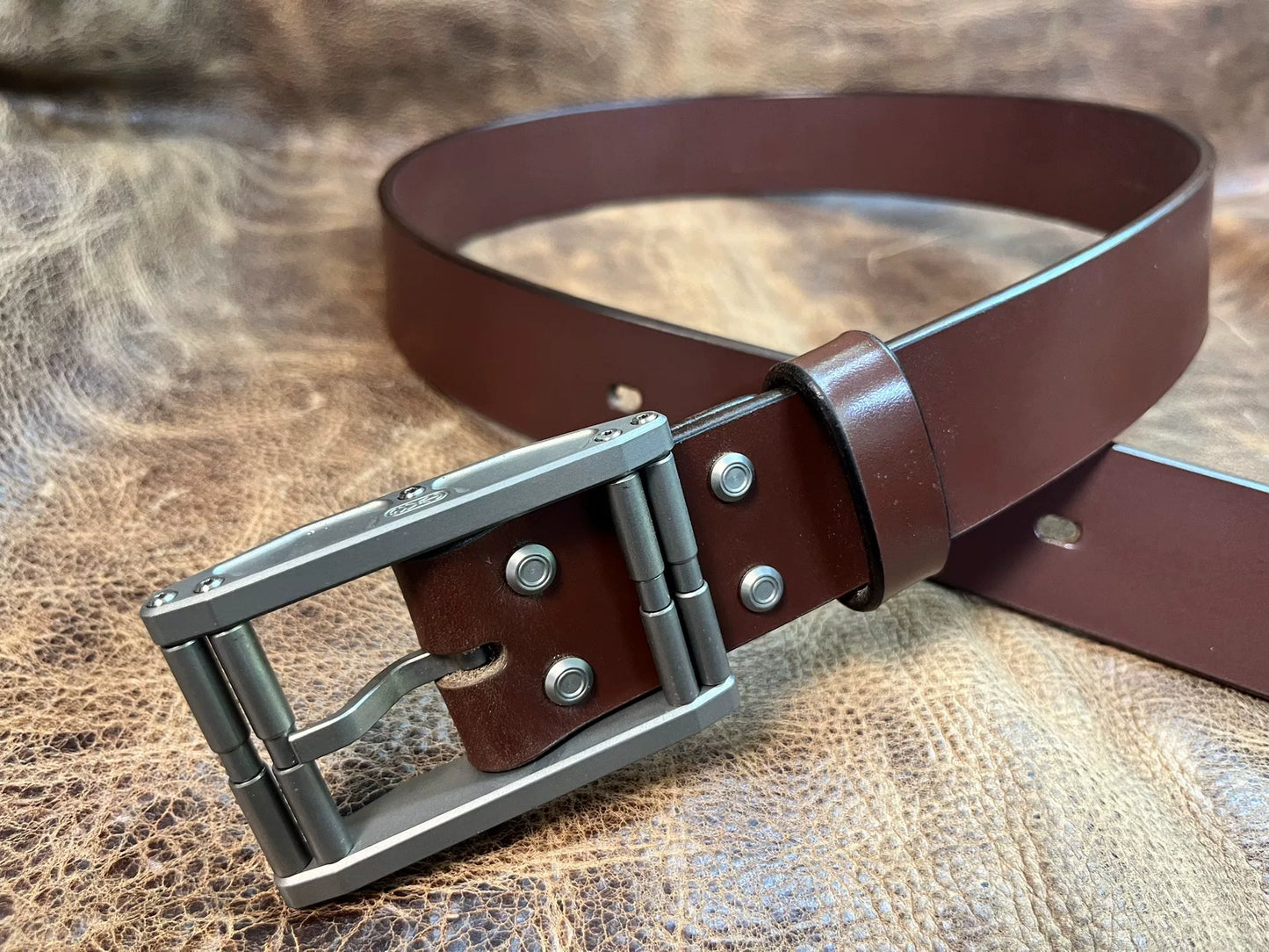 Xifeng Sui pure titanium belt buckle handmade custom belt black TWS…