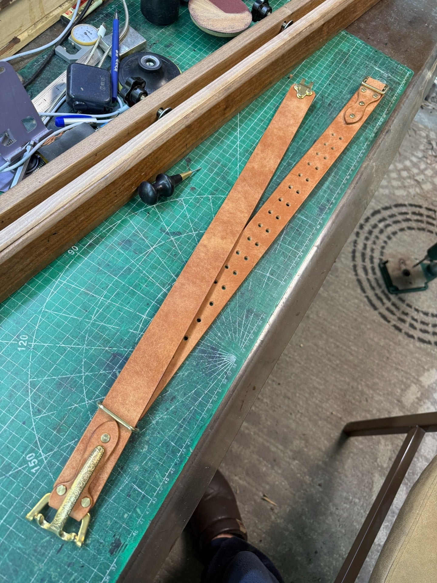Brand-New Littleton Genuine Leather Cavalry Belt — Quick-Release