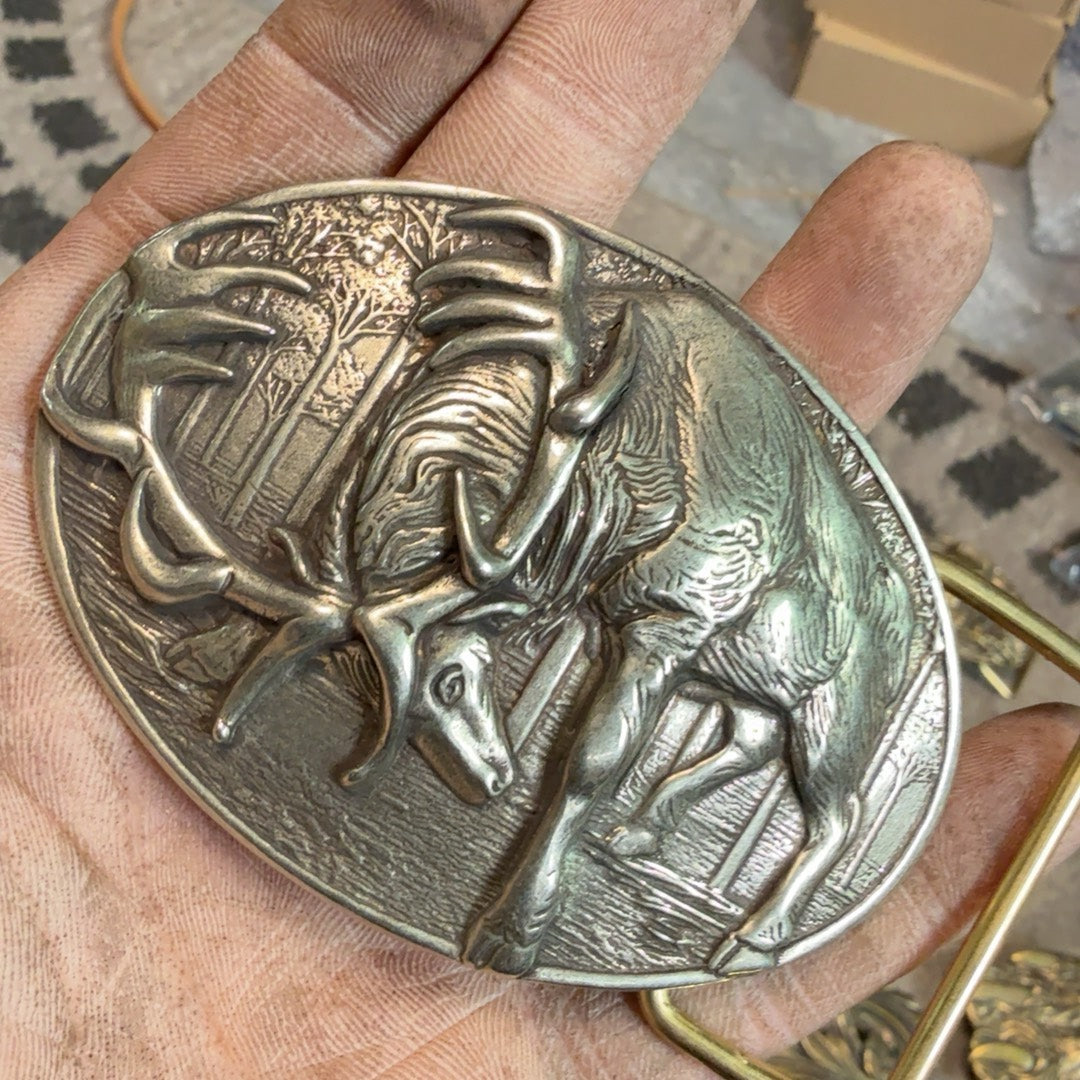 Pure copper Western-Cuba buckle