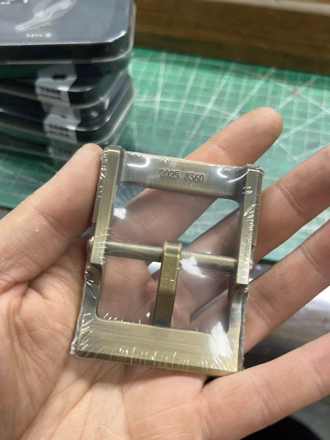 Genuine Fengchen 6th generation solid brass belt buckle