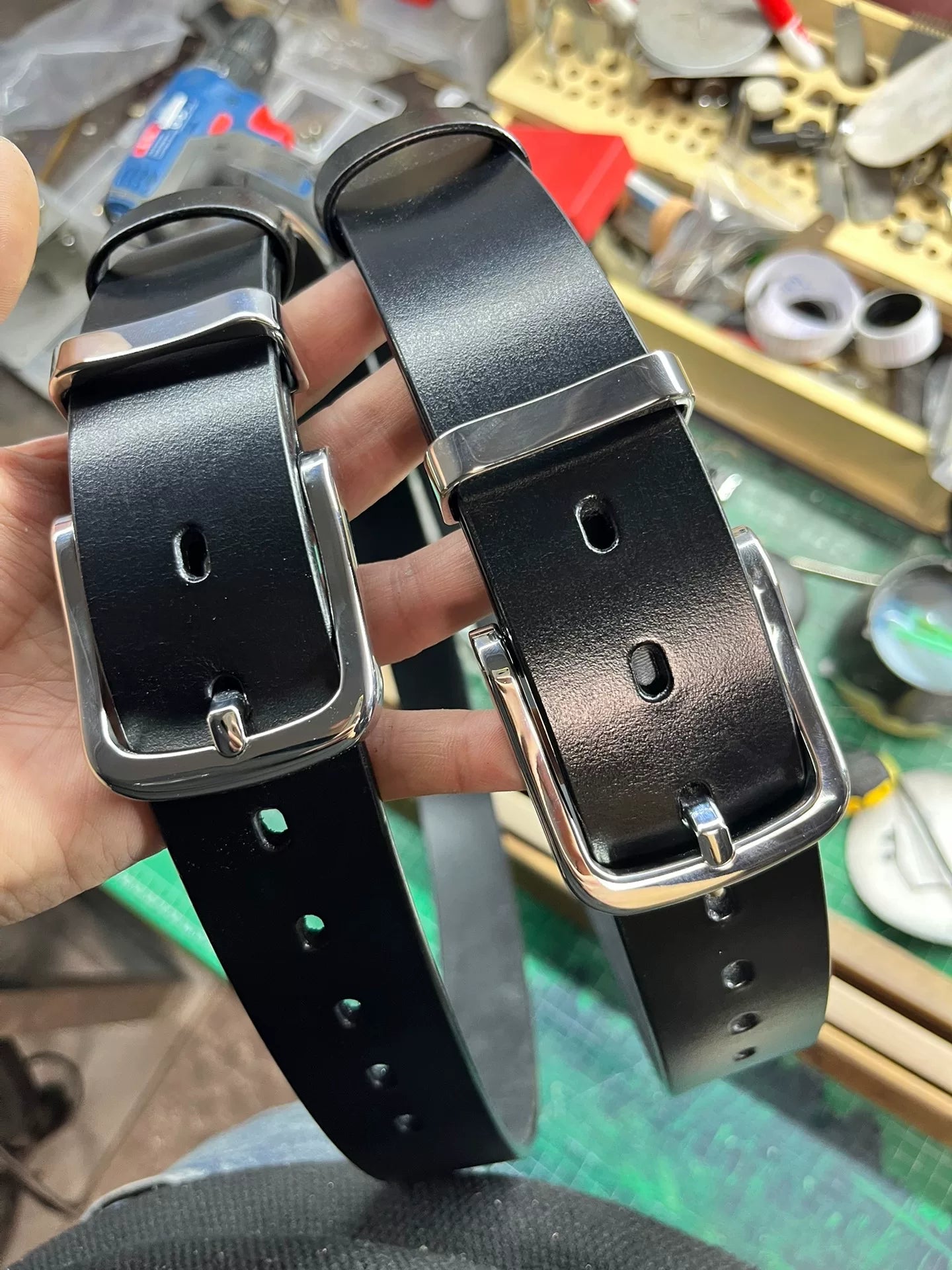 TWS Thomas Bridle Leather Business Dress Belt — Imported from UK