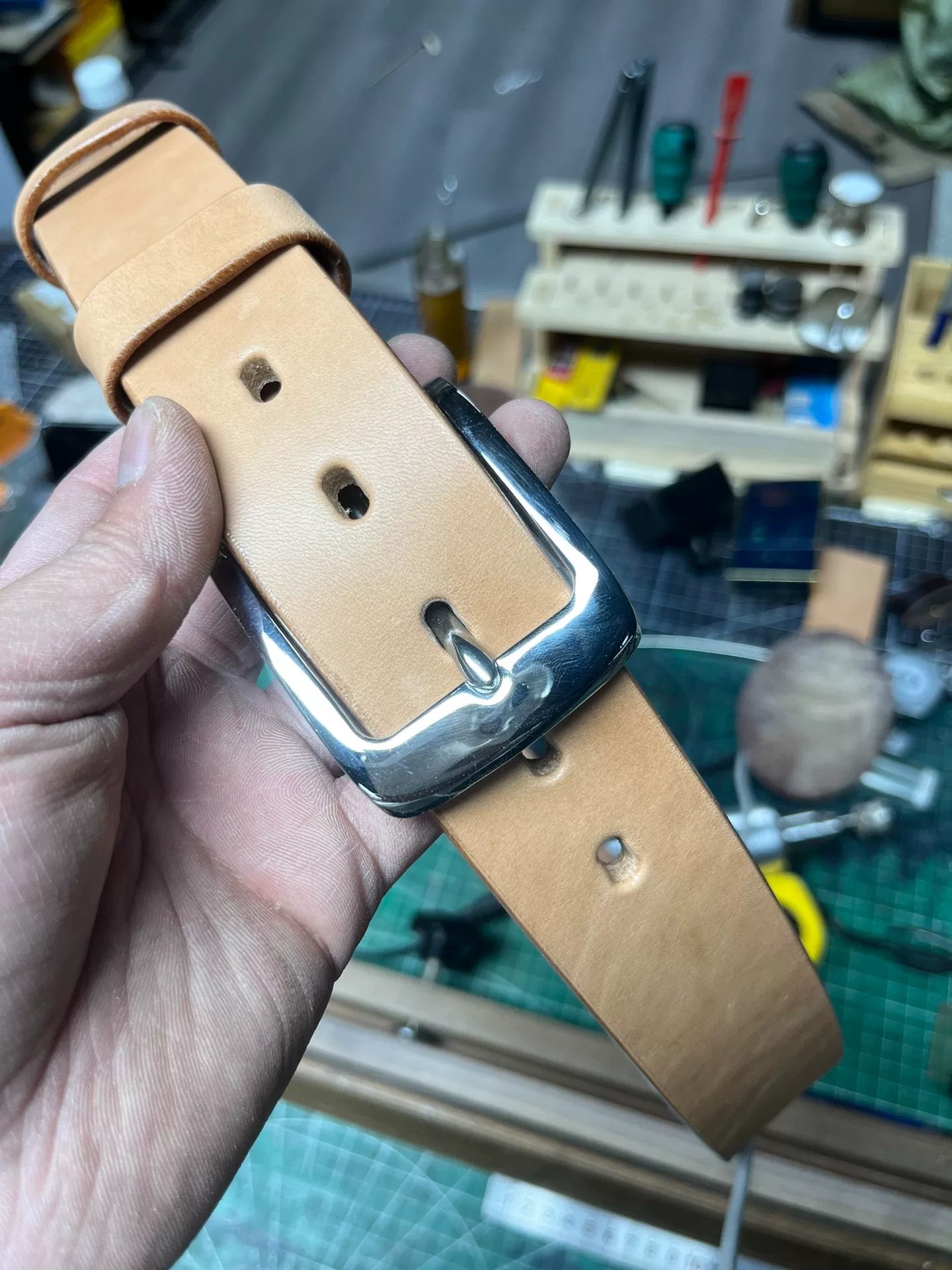 6.5mm Imported Saddle Top-Grain Leather Sample — Customizable