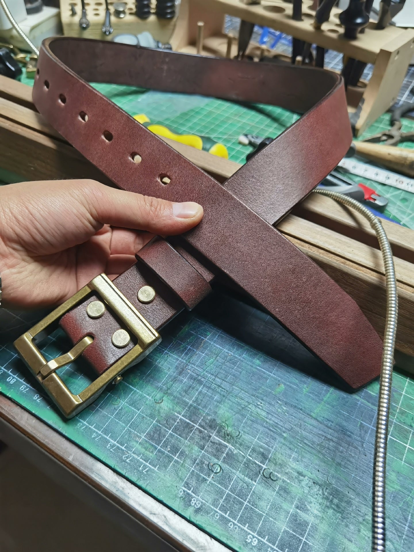 5.5mm thick Meian handmade belt
