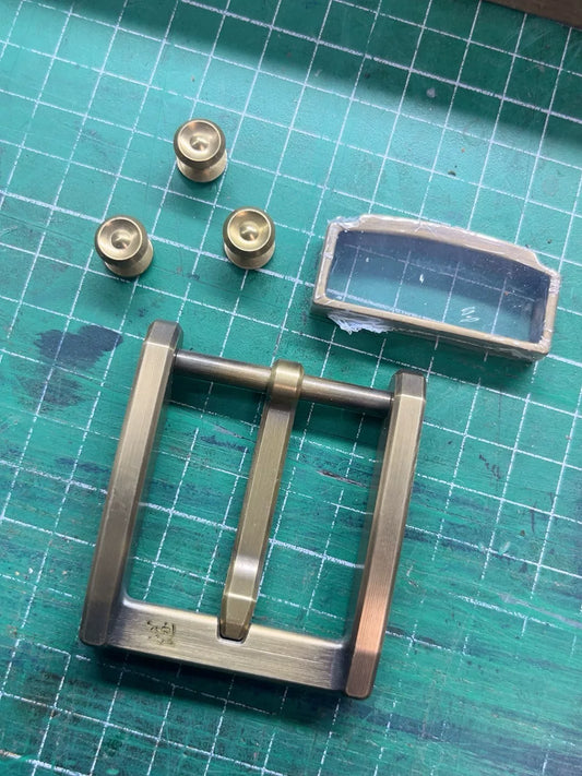 Genuine Zephyr wire cutting No. 3 buckle + Genuine Gadfly belt meso…
