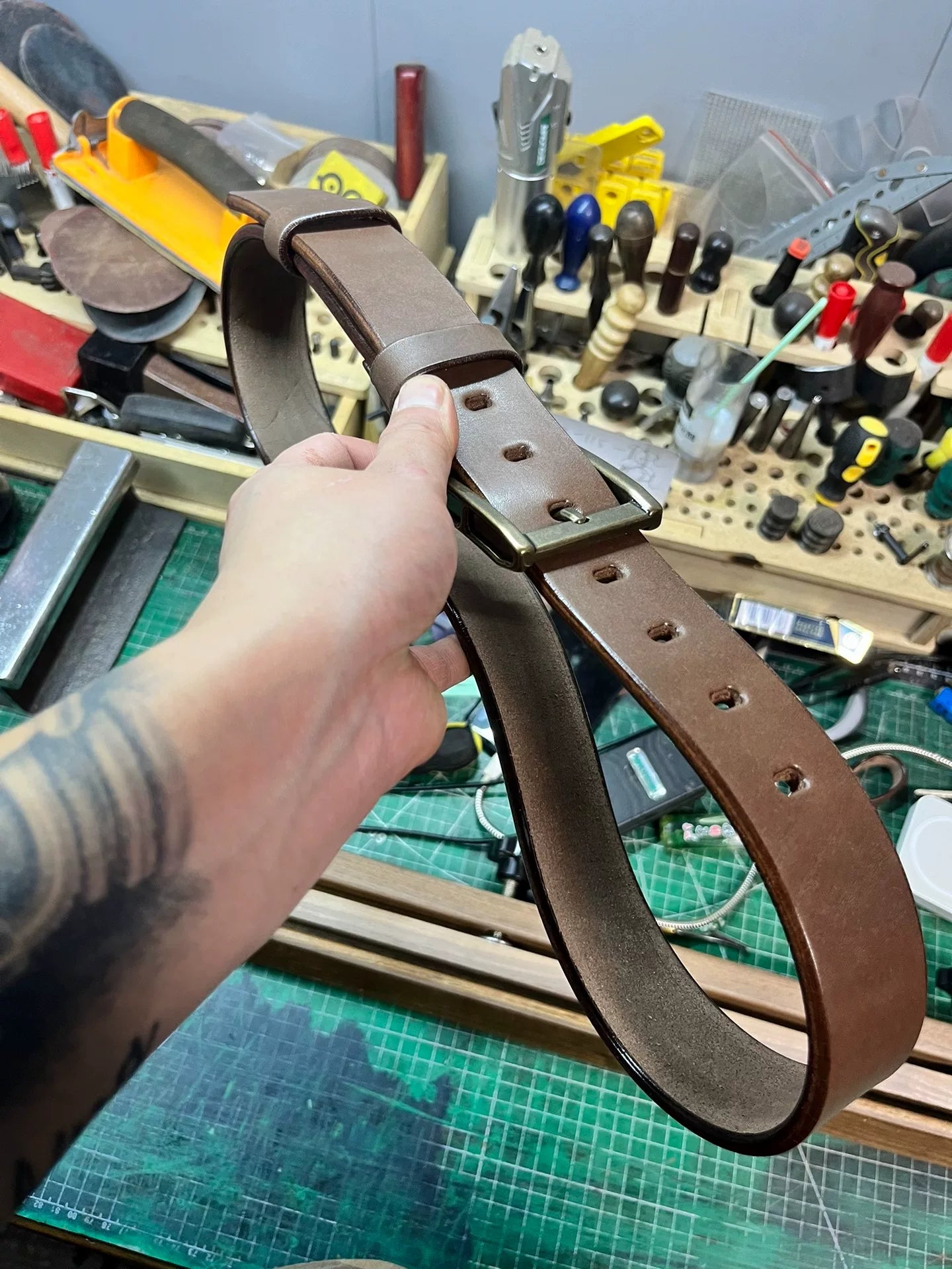 5.5mm thick Meian handmade belt