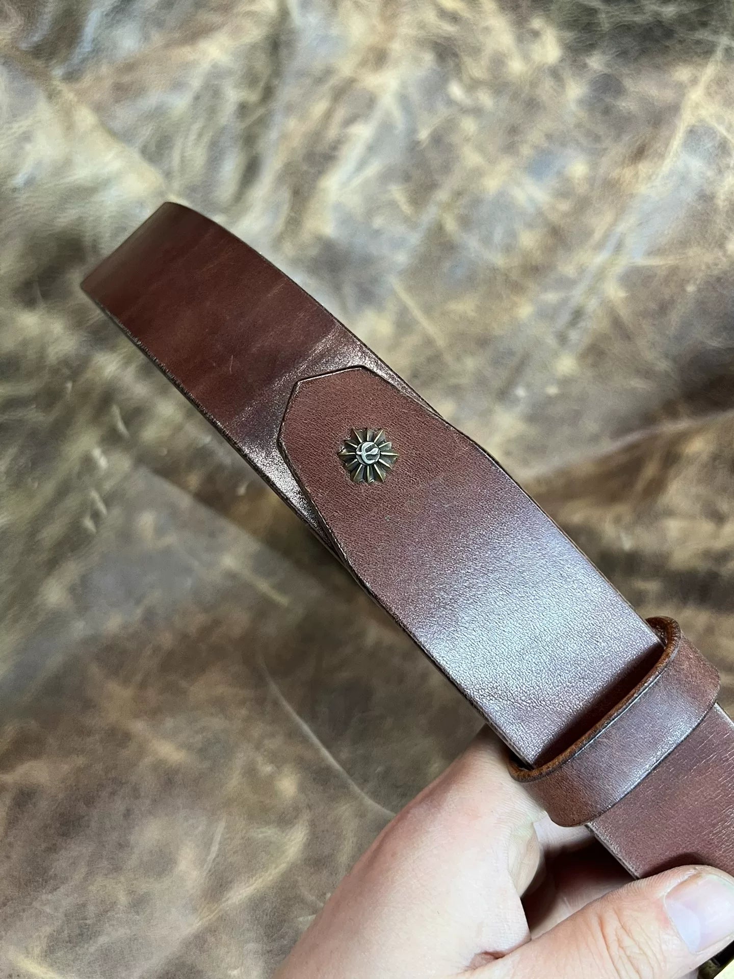 Zhaonan fat brown color with genuine West Wind buckle