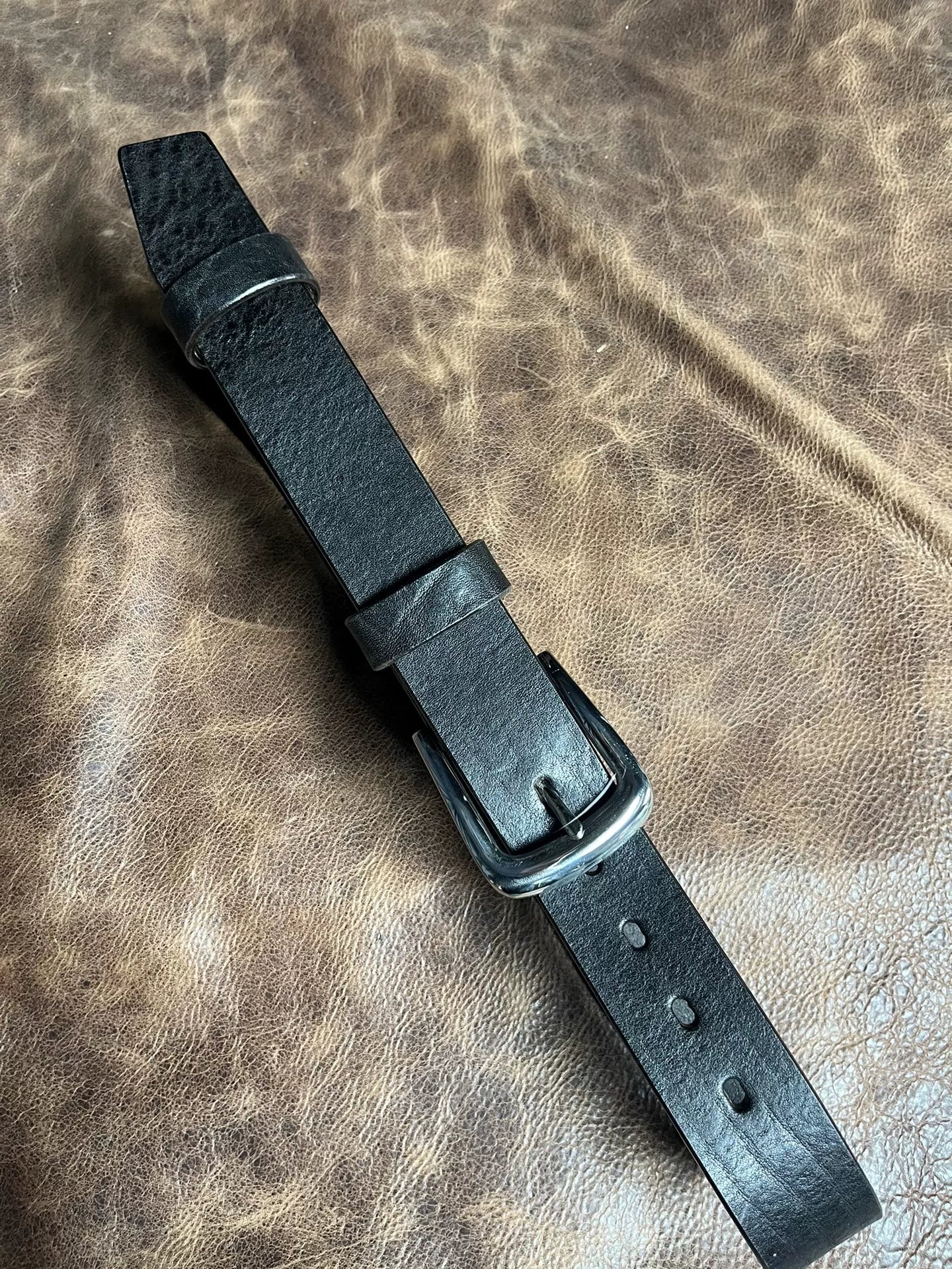 4.5–5–5.5 mm thick handmade belt
