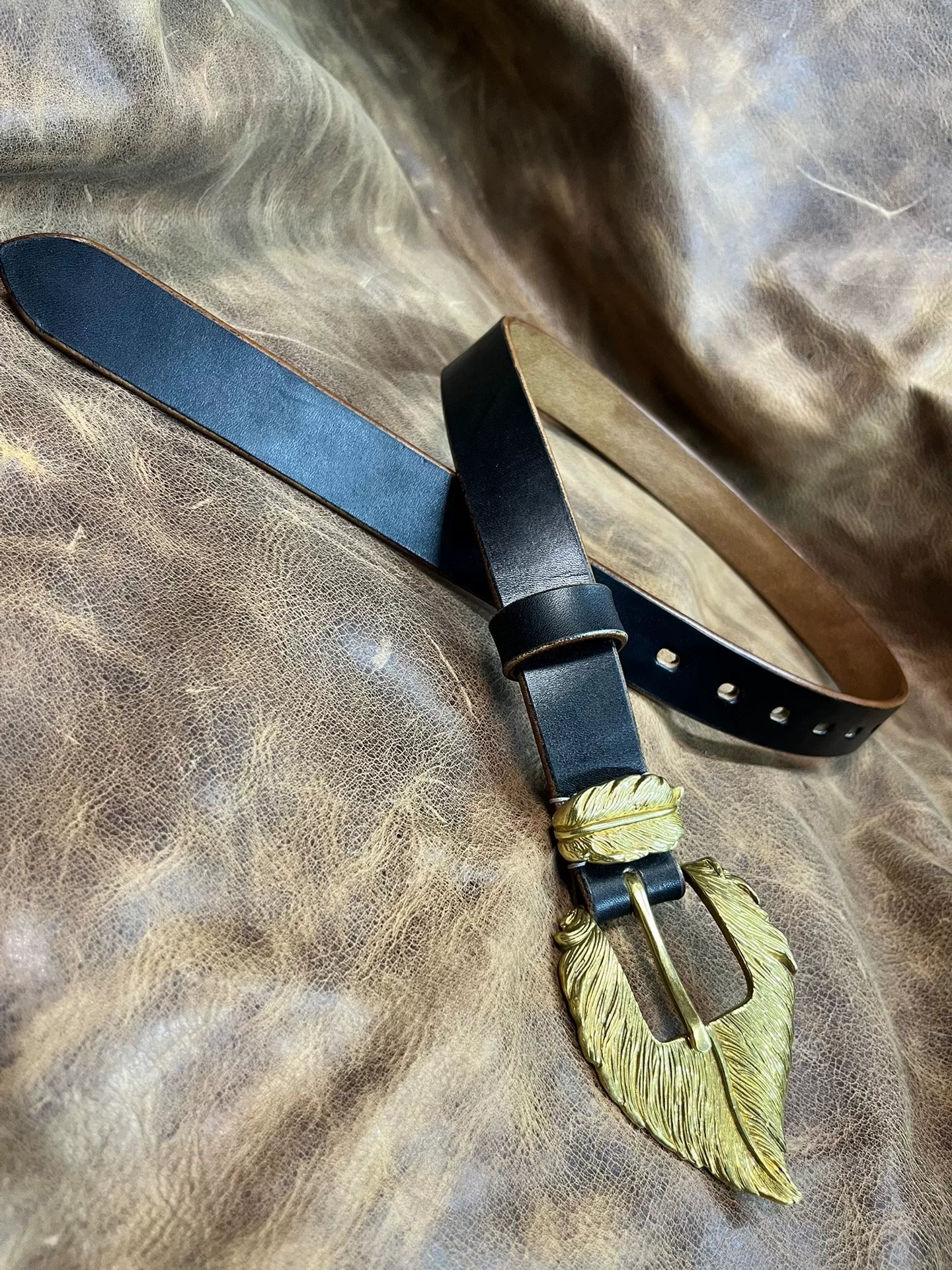 3cm Black JF Bridle Leather — Handmade Belt