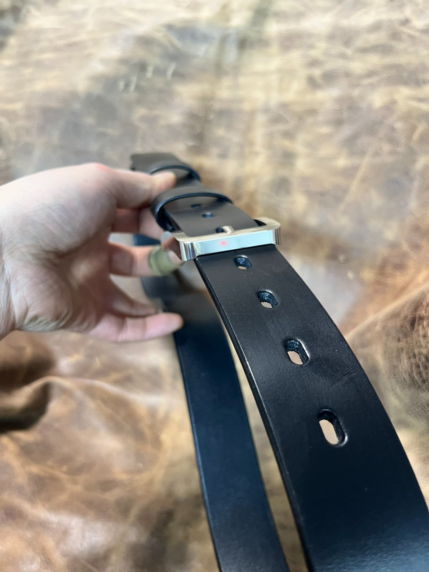 TWS Thomas Bridle Leather with Genuine Muchen Buckle — 316L Polished