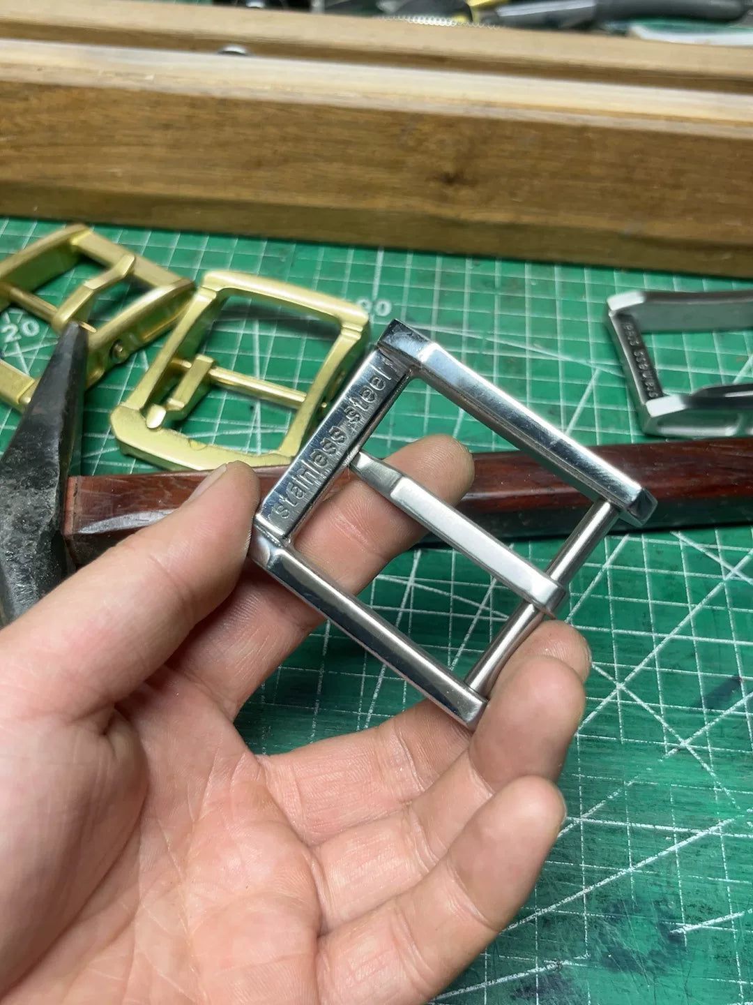 West Wind No. 3 304 stainless steel replica belt buckle