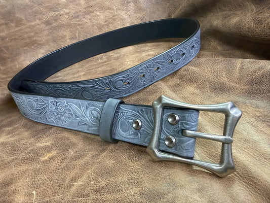 Customized Italian horse rein carving handmade belt