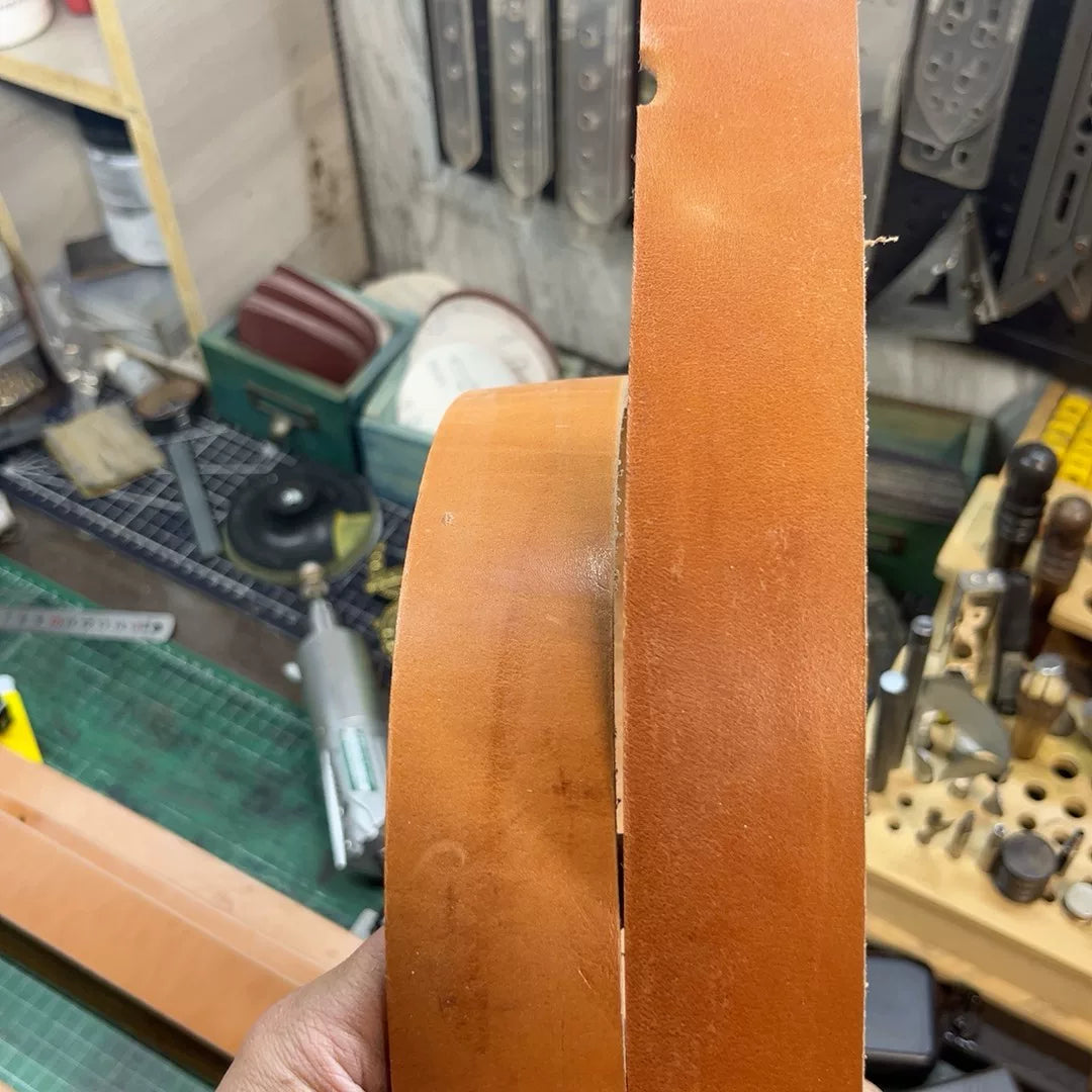 First Full-Back Japanese Oak-Tanned Leather Belt