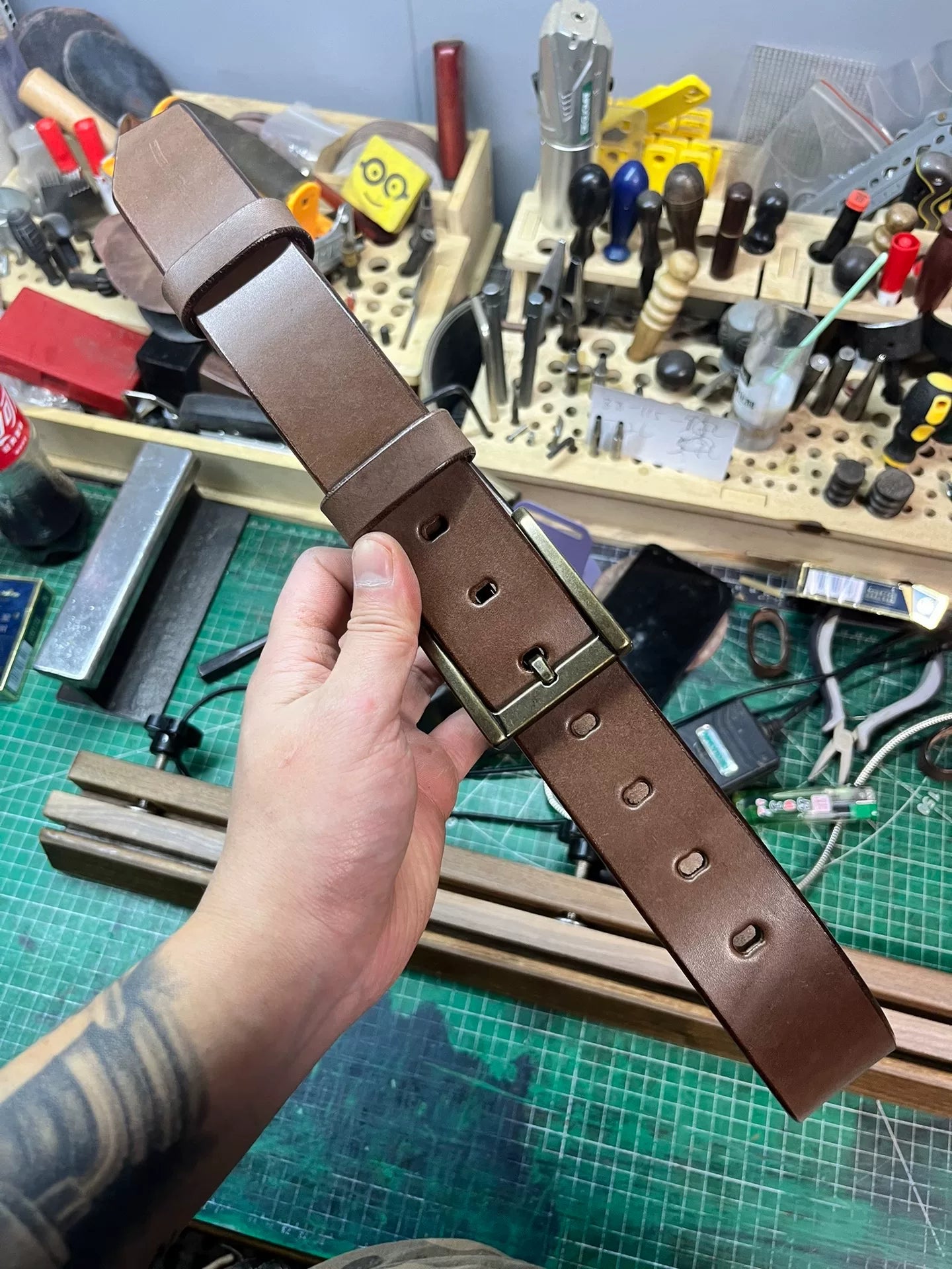 5.5mm thick Meian handmade belt