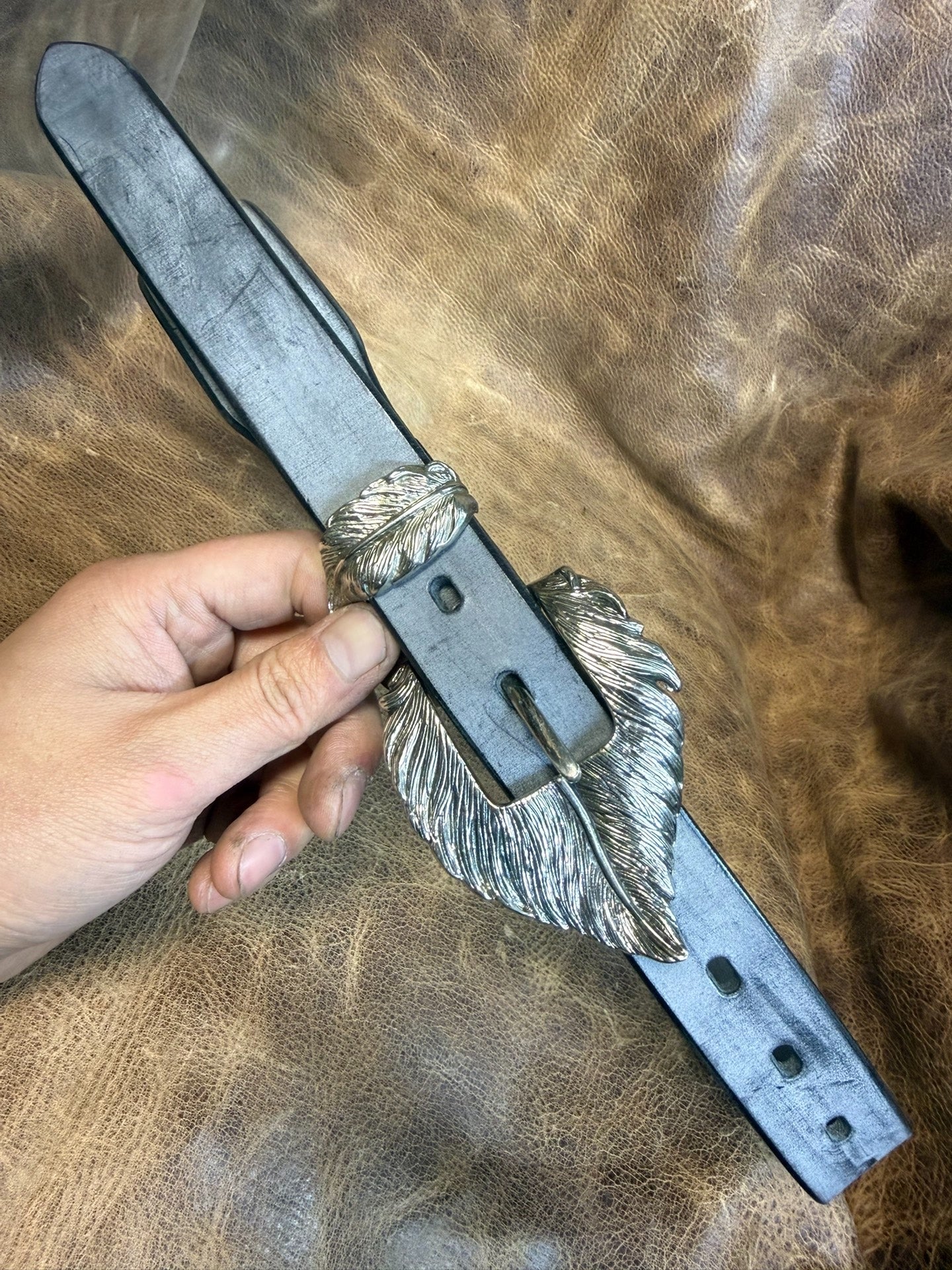 American retro handmade belt customization