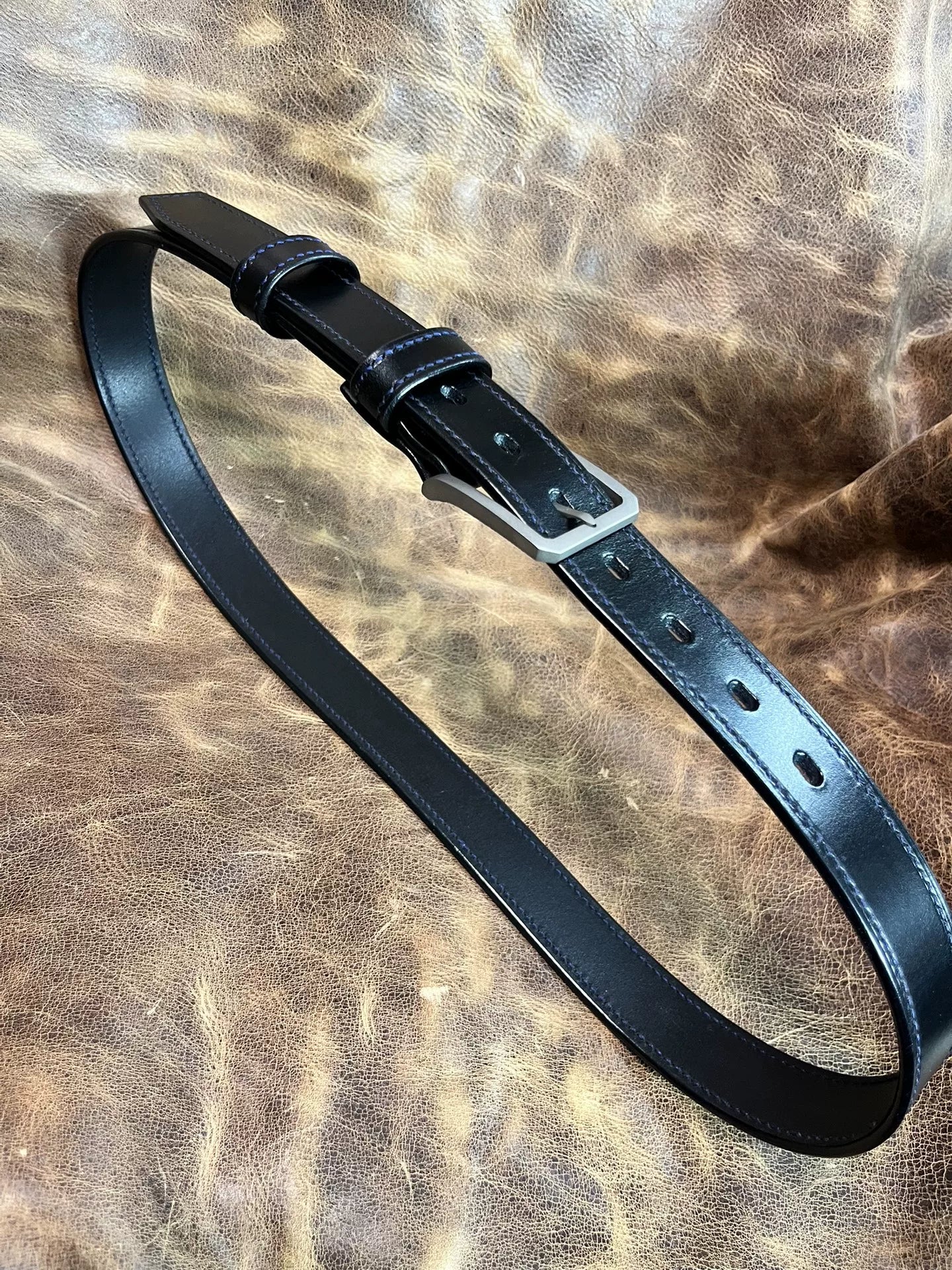 TWS Thomas Bridle Leather Business Dress Belt — Imported from UK