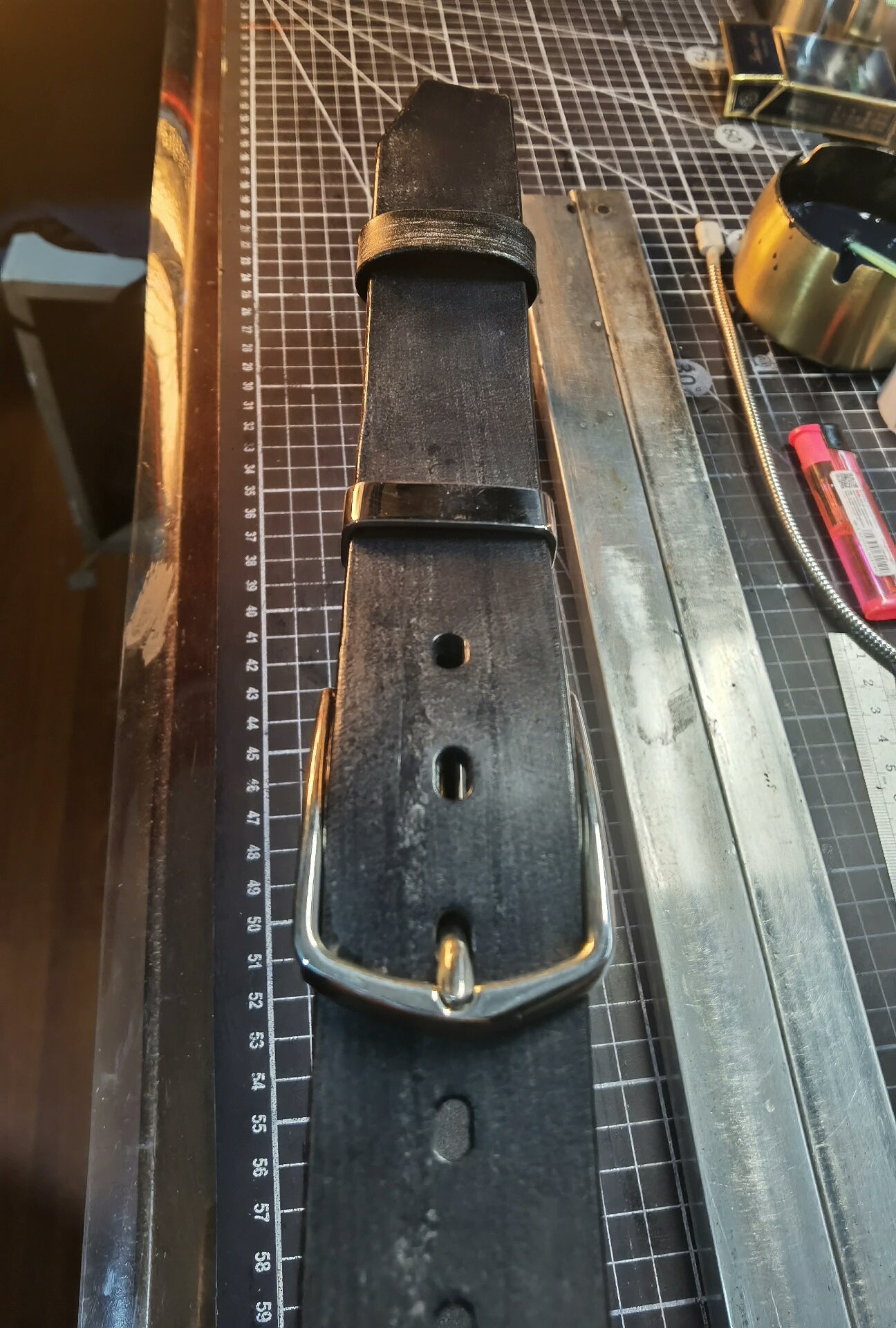 TWS British Thomas Rein leather handmade belt