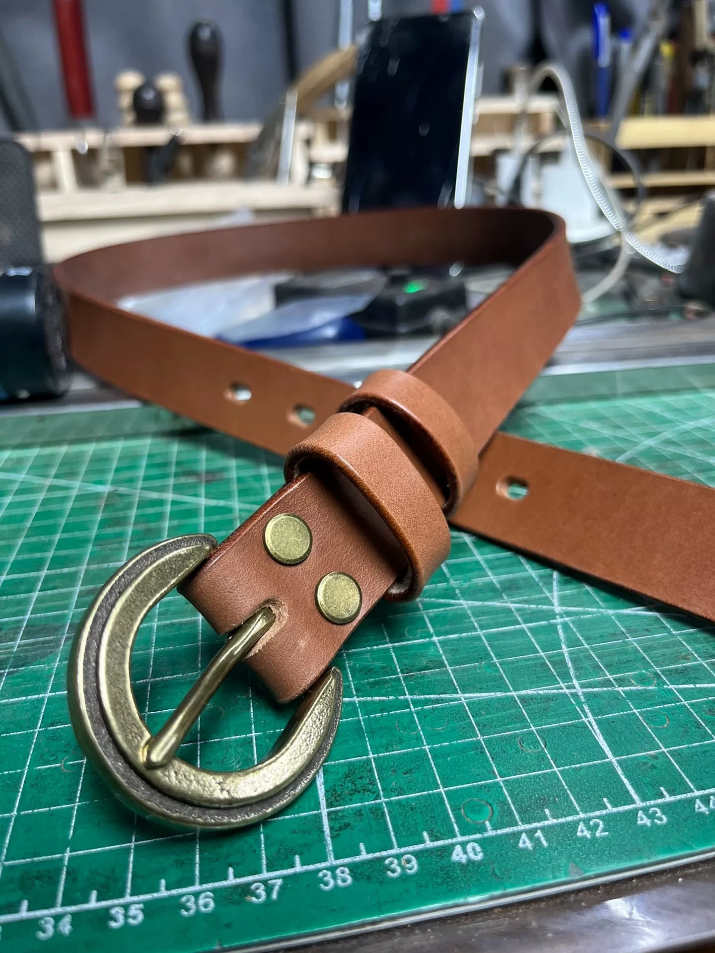 Italian original Buttero top brown vegetable tanned cowhide handmad…