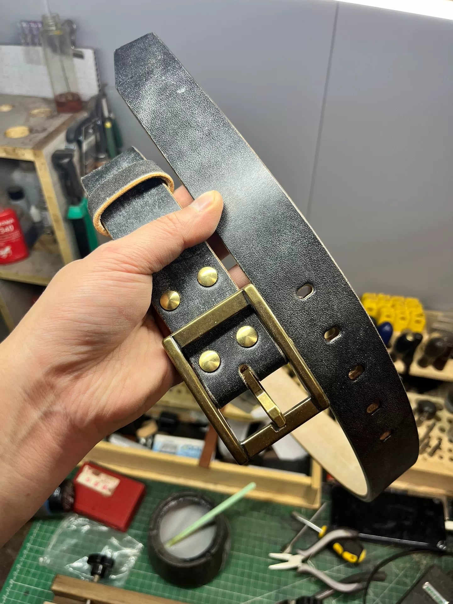 JF bridle leather full-grain bridle leather belt JF.J.Baker British…