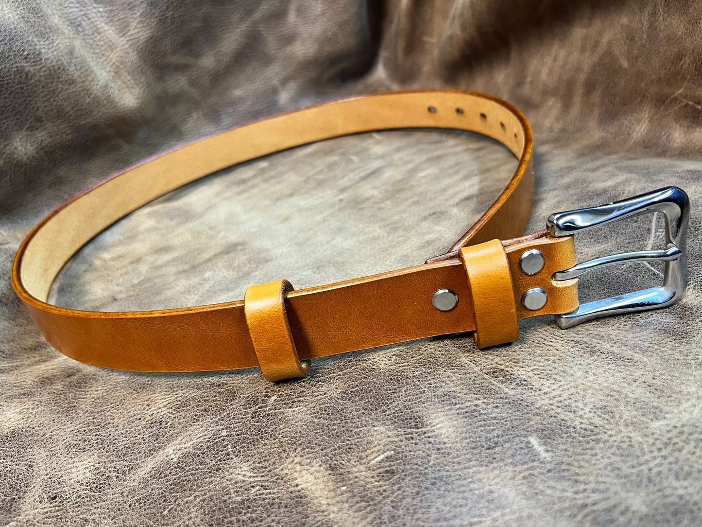 3cm Wide Genuine Top-Grain Leather Weightlifting Belt — Custom