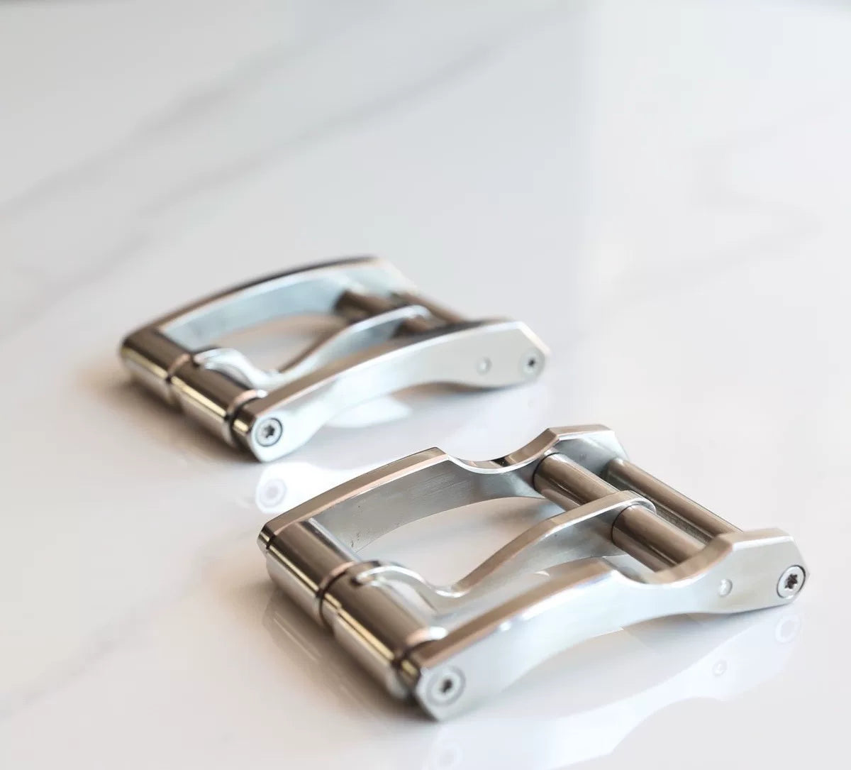 316 Stainless Steel Mechanical Belt Buckle — Fits 38–40mm Belts