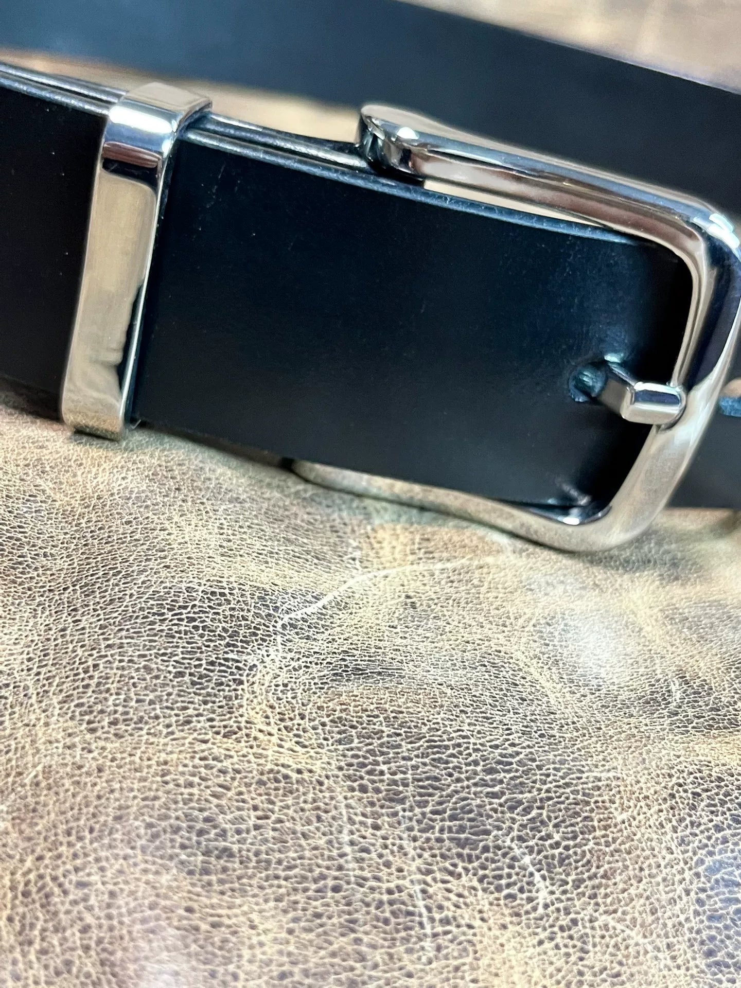 TWS Thomas Bridle Leather Business Dress Belt — Imported from UK