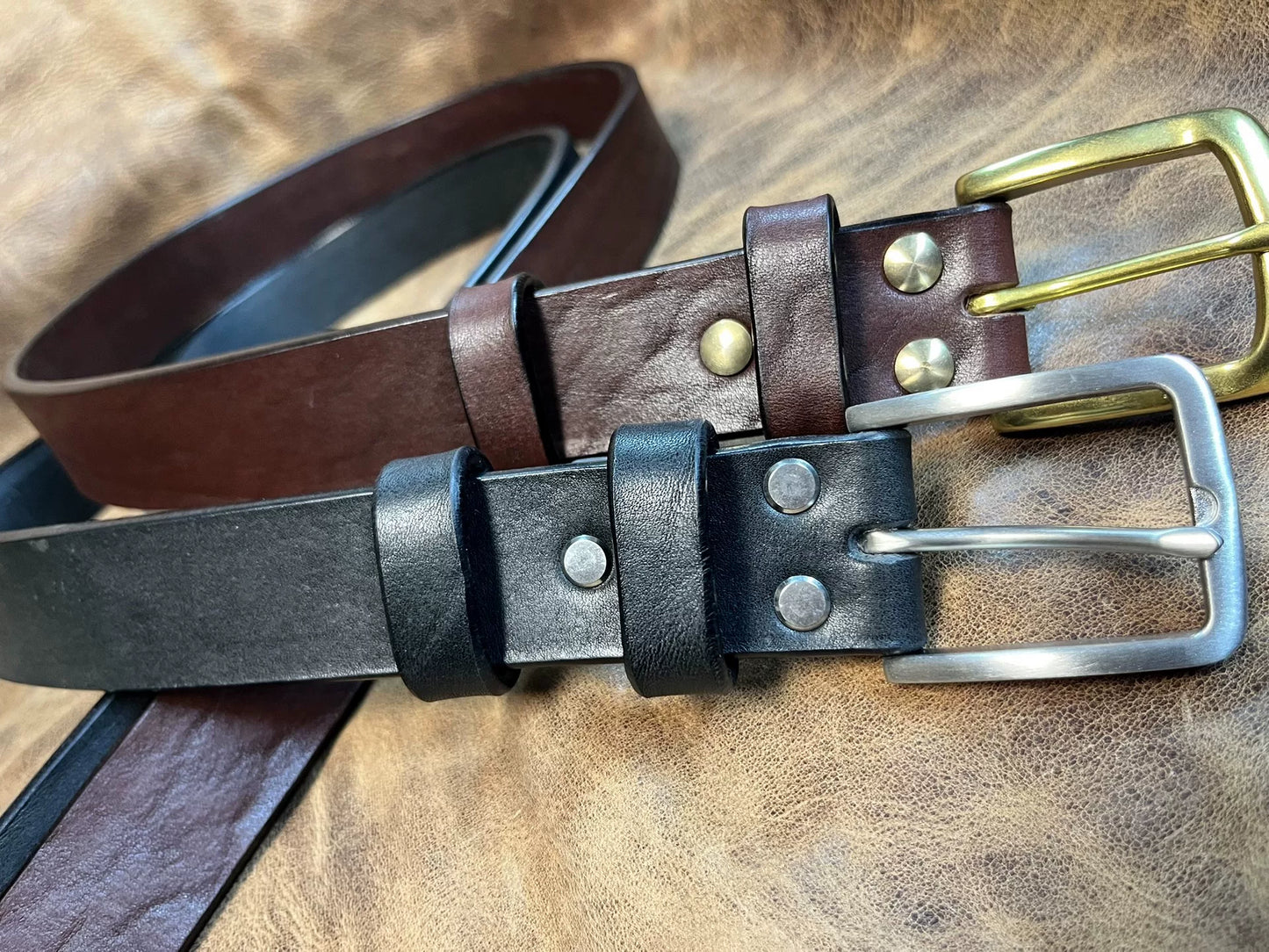 First-layer cowhide handmade belt