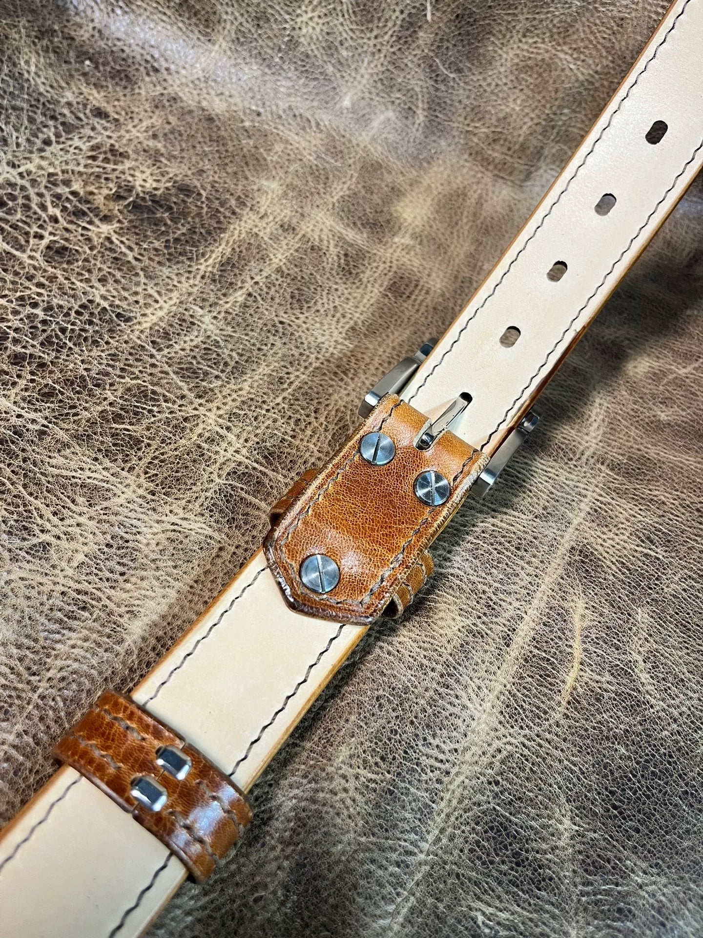 For cordovan leather belts