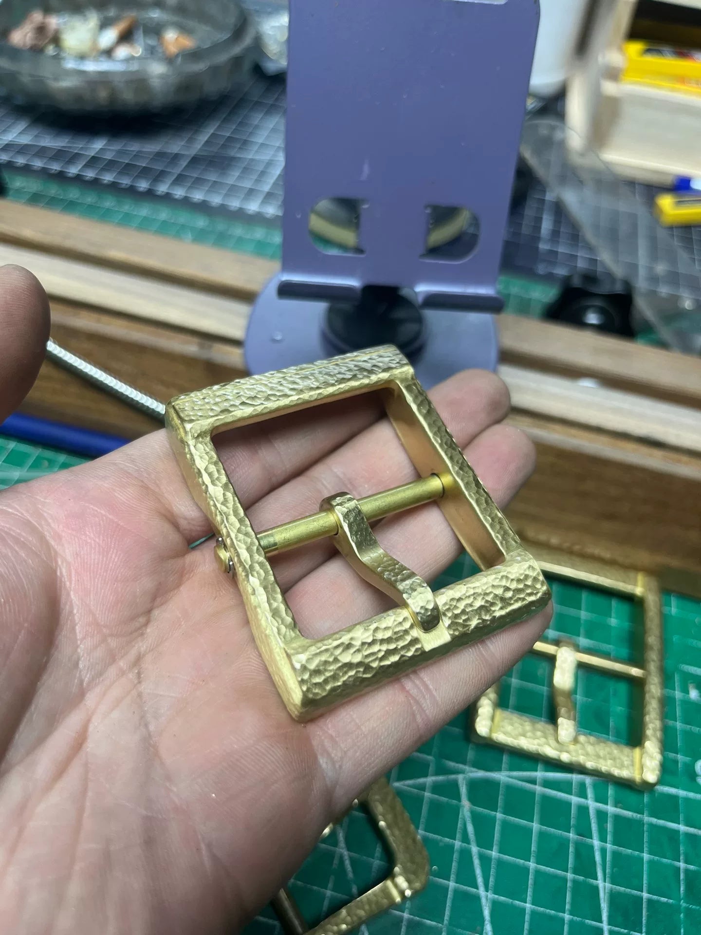 Fengchen Five Generations Reproduction Solid Brass Belt Buckle Hand…