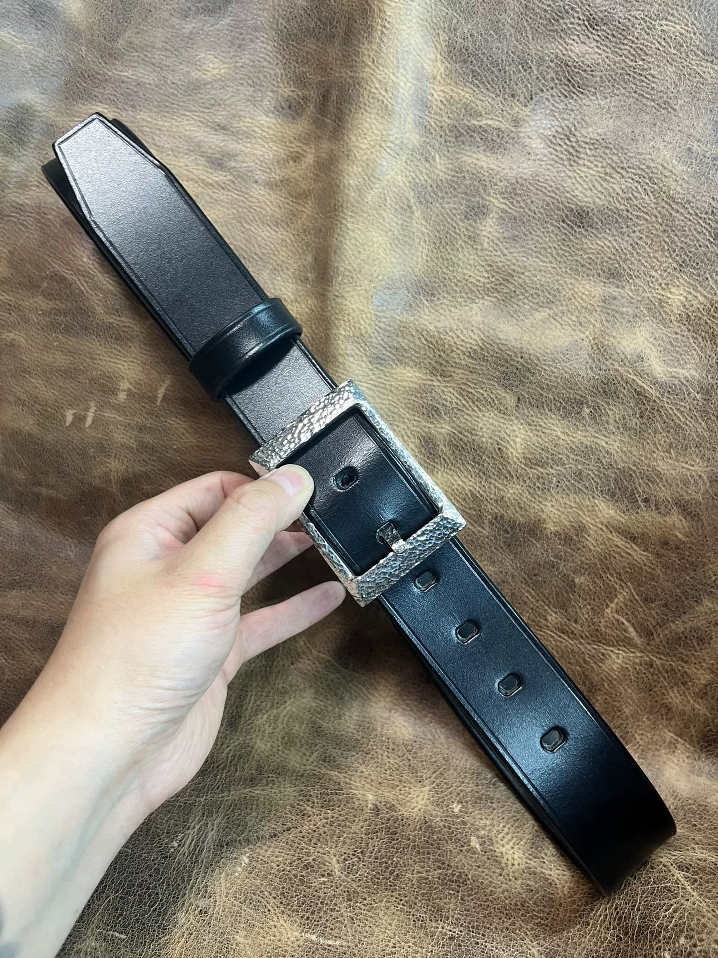 TWS Thomas Bridle Leather Handmade Belt — Imported from UK