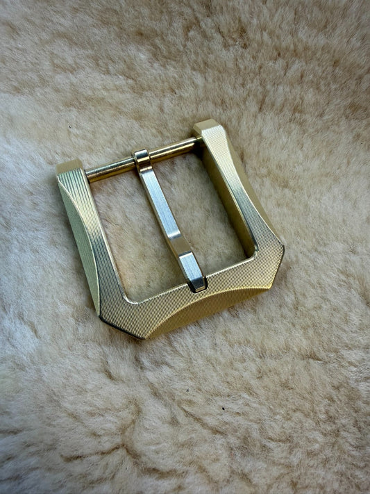 Brass wire cut belt buckle D buckle