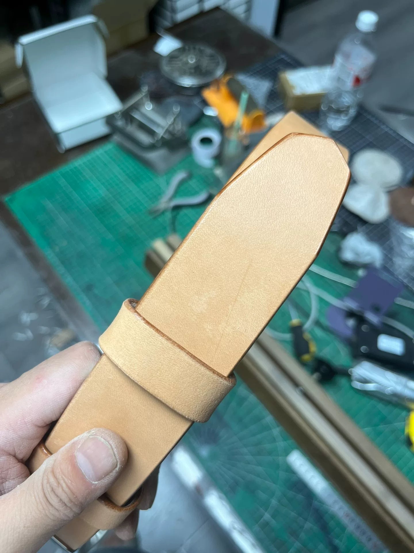 6.5mm Imported Saddle Top-Grain Leather Sample — Customizable