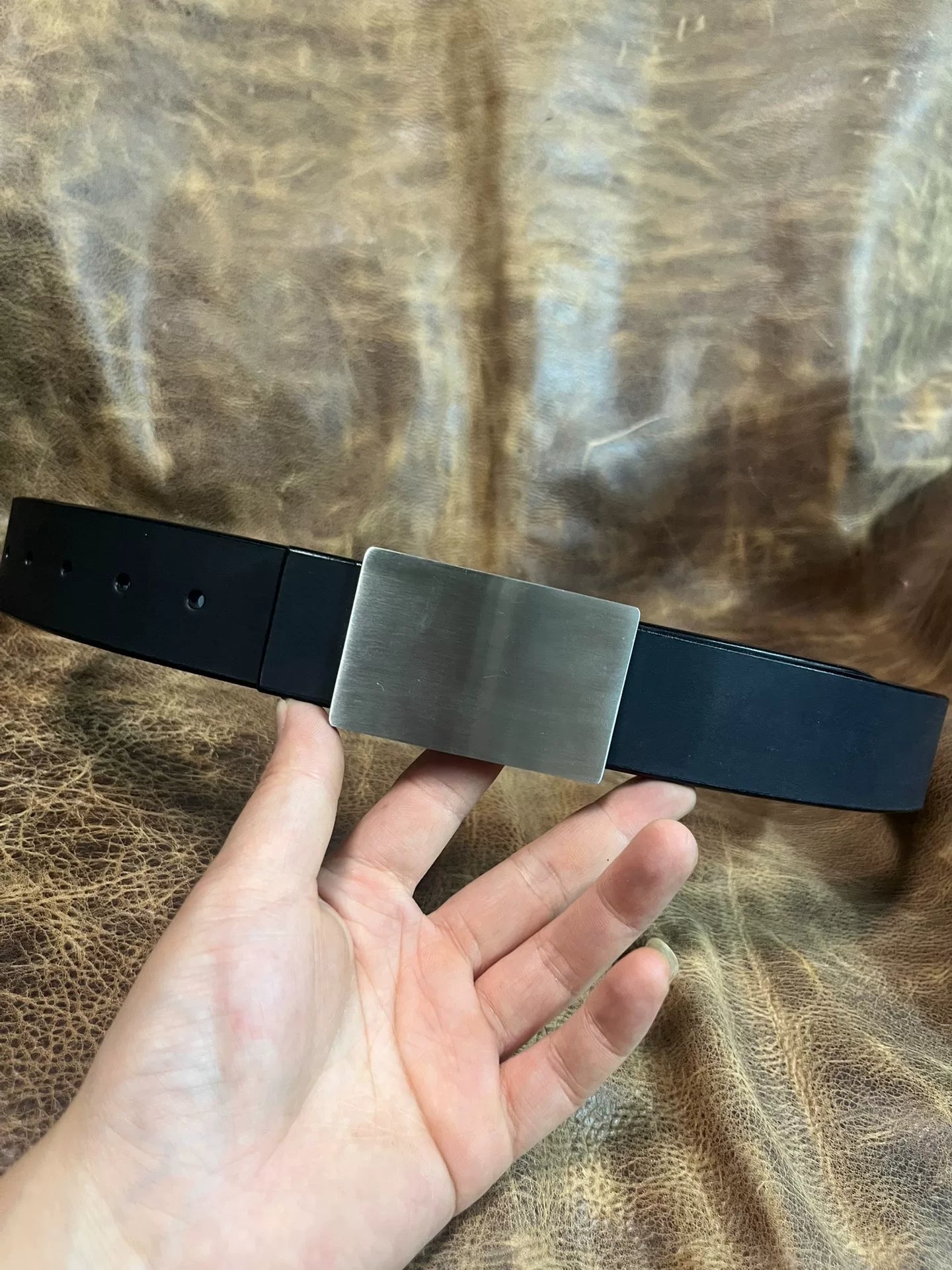 Yi'an men's business formal handmade belt
