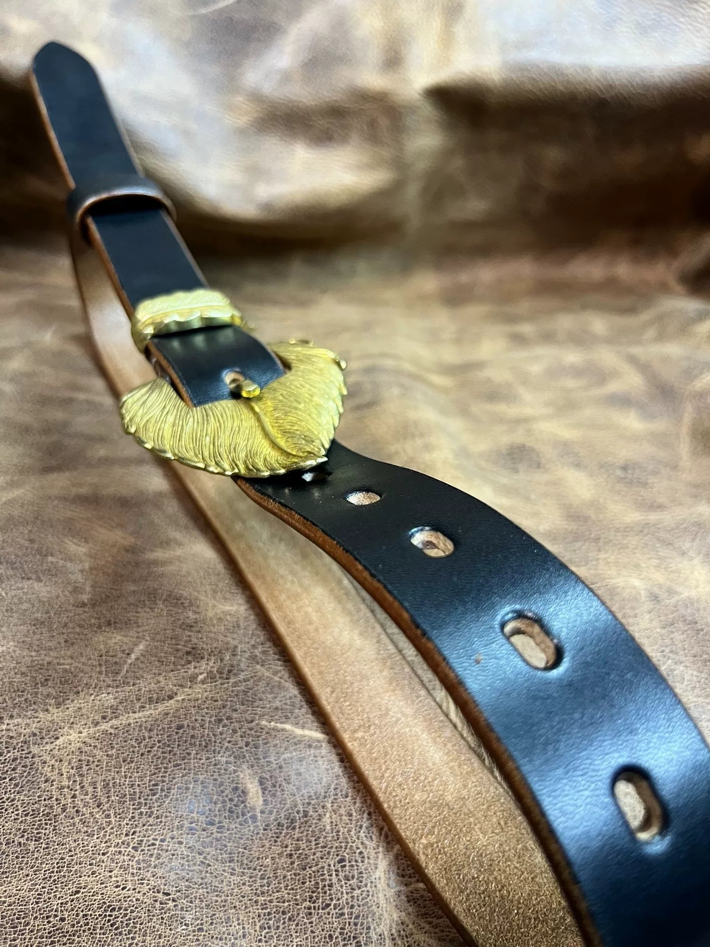 3cm Black JF Bridle Leather — Handmade Belt