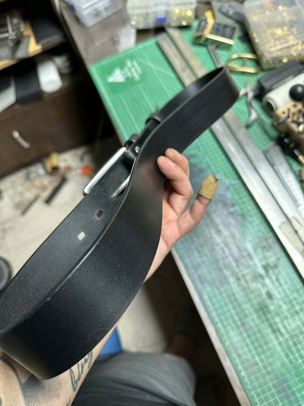 TWS British Thomas Rein leather handmade belt